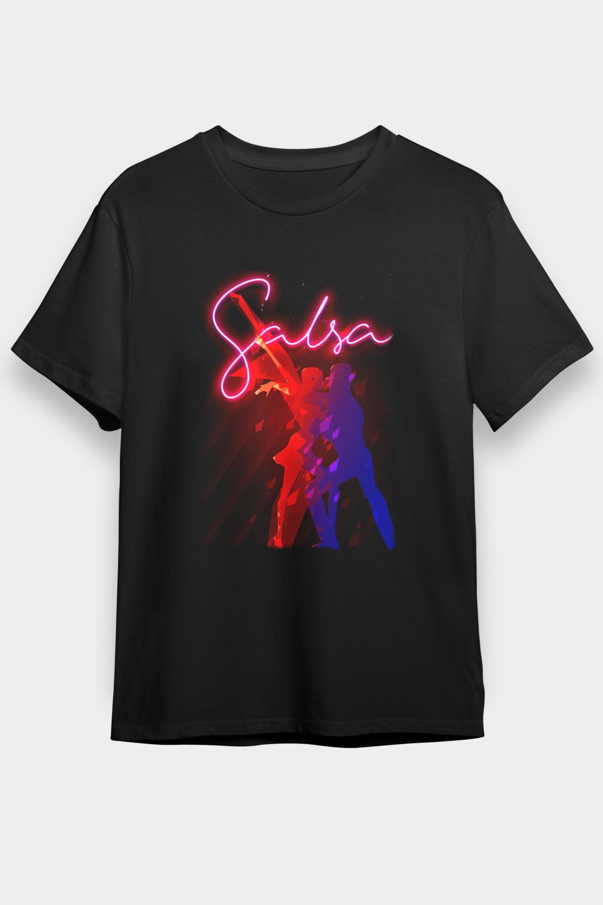 Salsa Siyah Unisex Tişört T-Shirt - TişörtFabrikası
