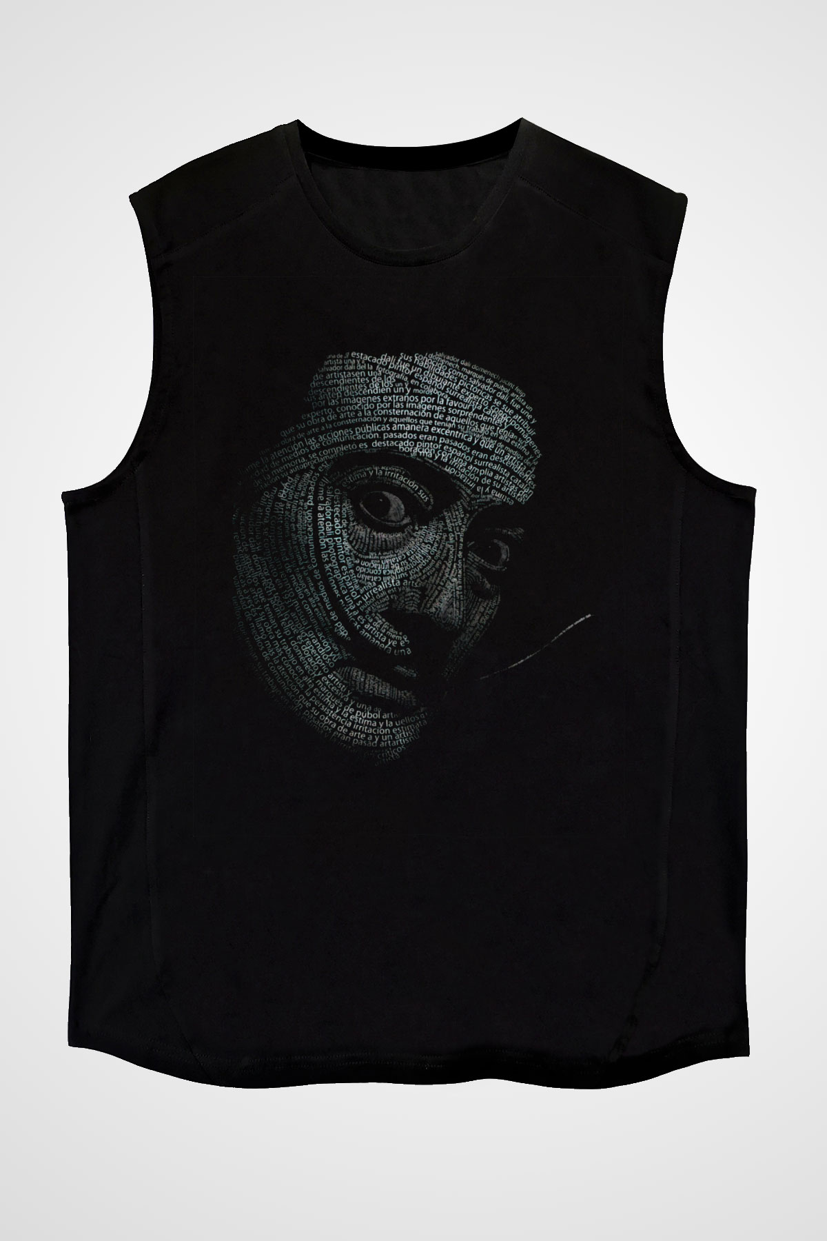 Salvador Dali Siyah Unisex Kolsuz Tişört