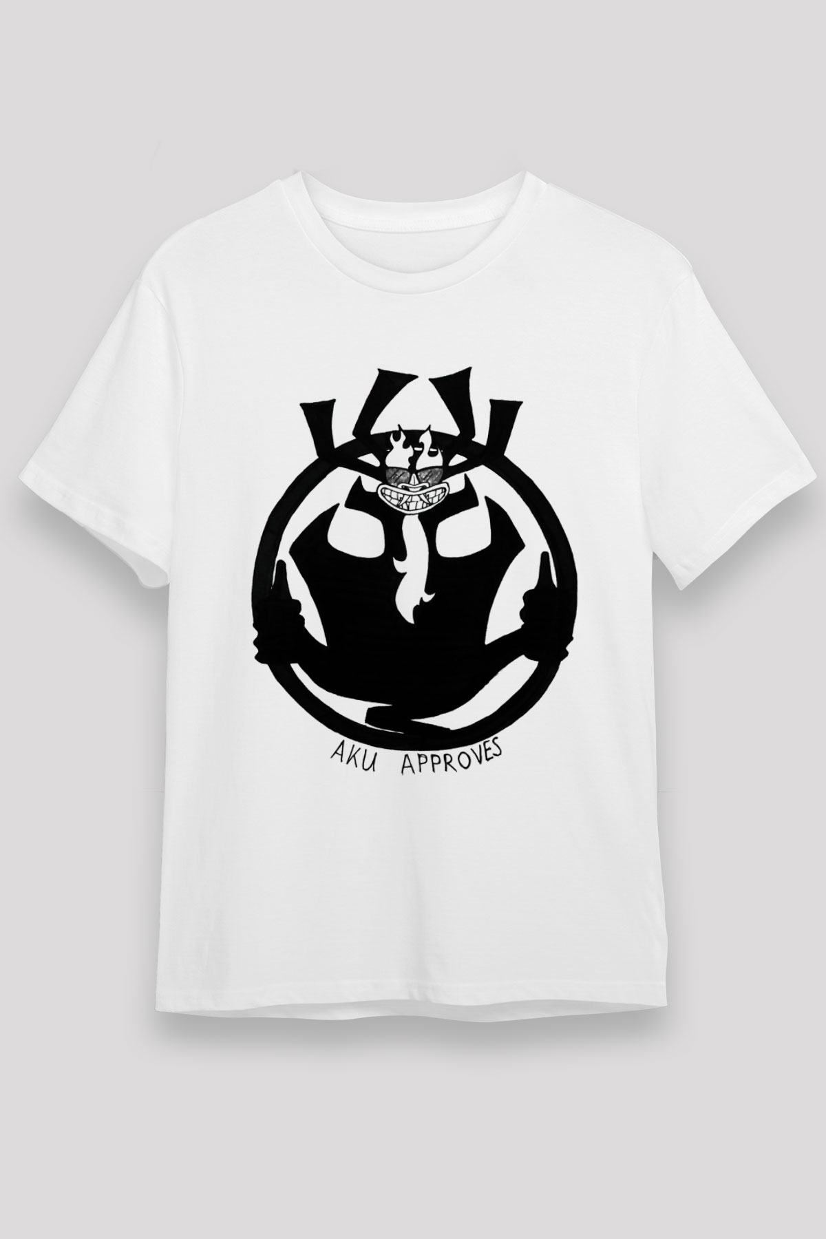 Samurai Jack Beyaz Unisex Tişört T-Shirt