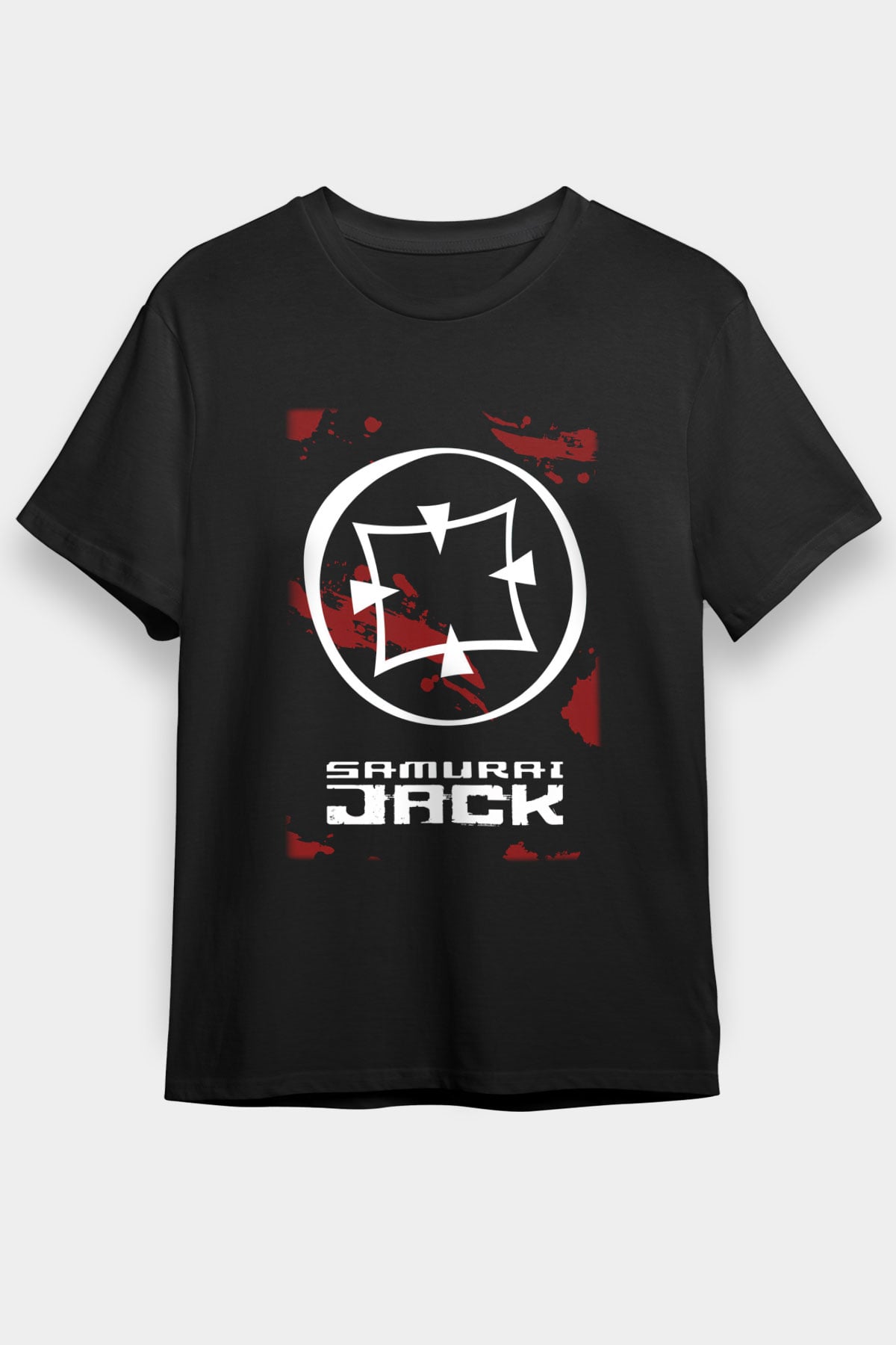 Samurai Jack Siyah Unisex Tişört T-Shirt
