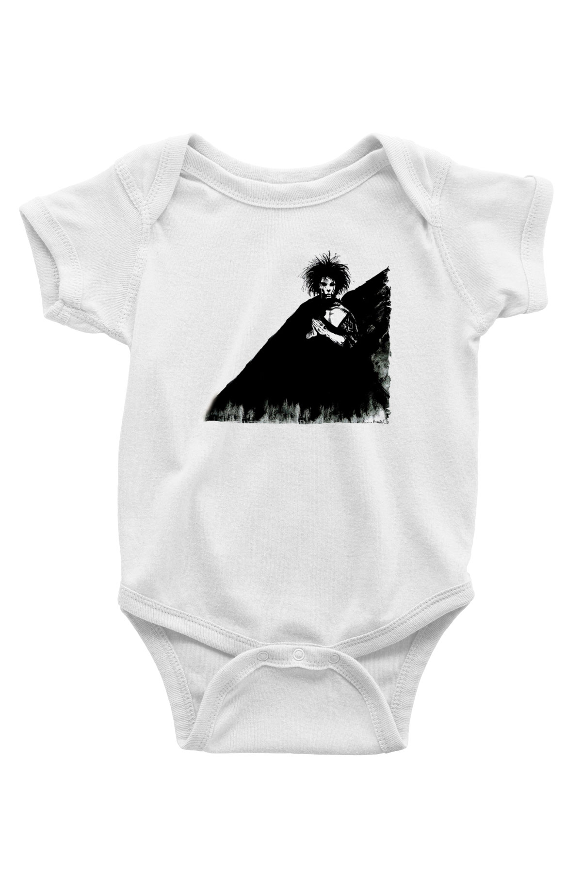 Sandman Baskılı Beyaz Unisex Bebek Body - Zıbın