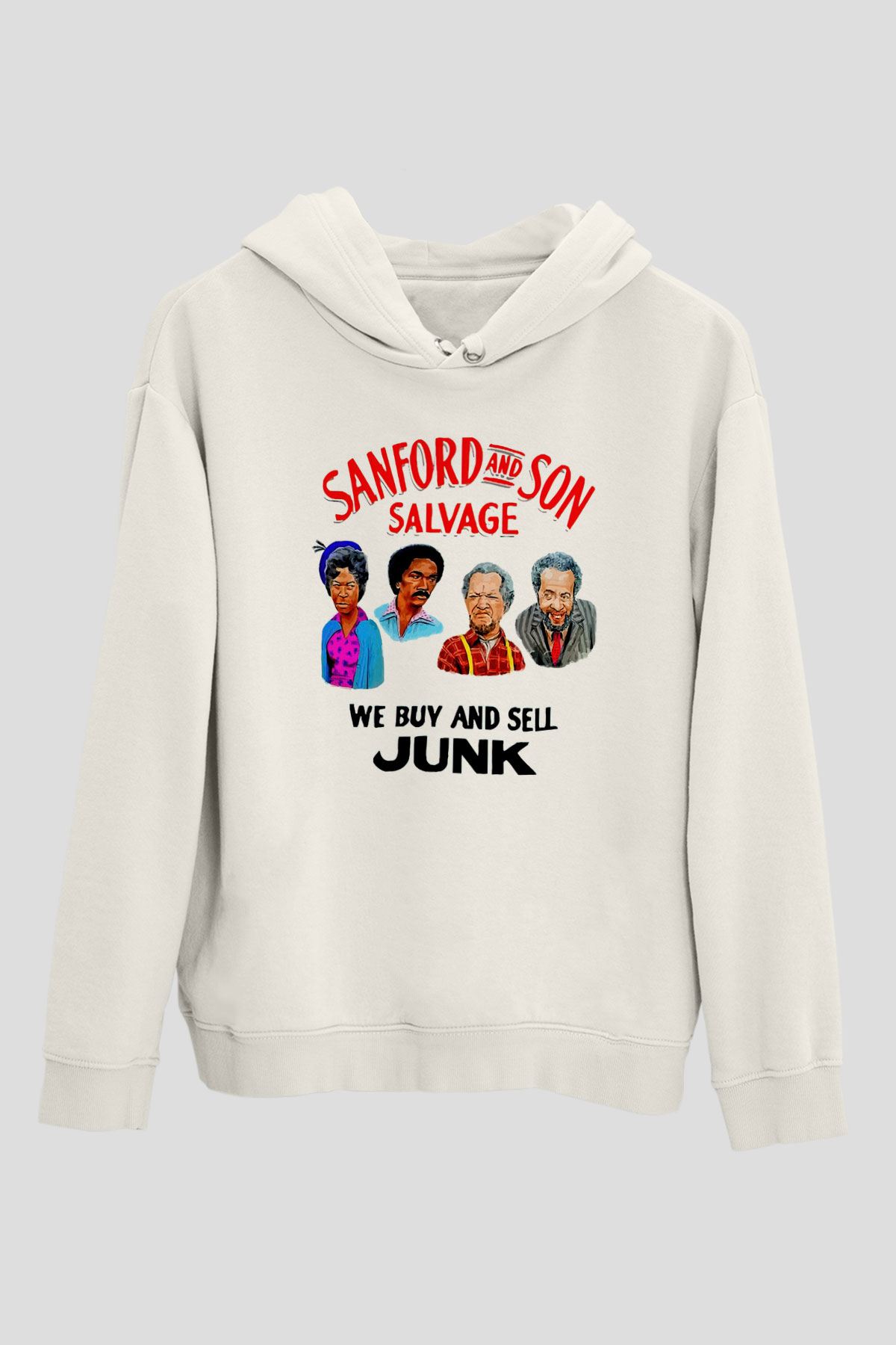 Sanford and Son Beyaz Unisex Hoodie