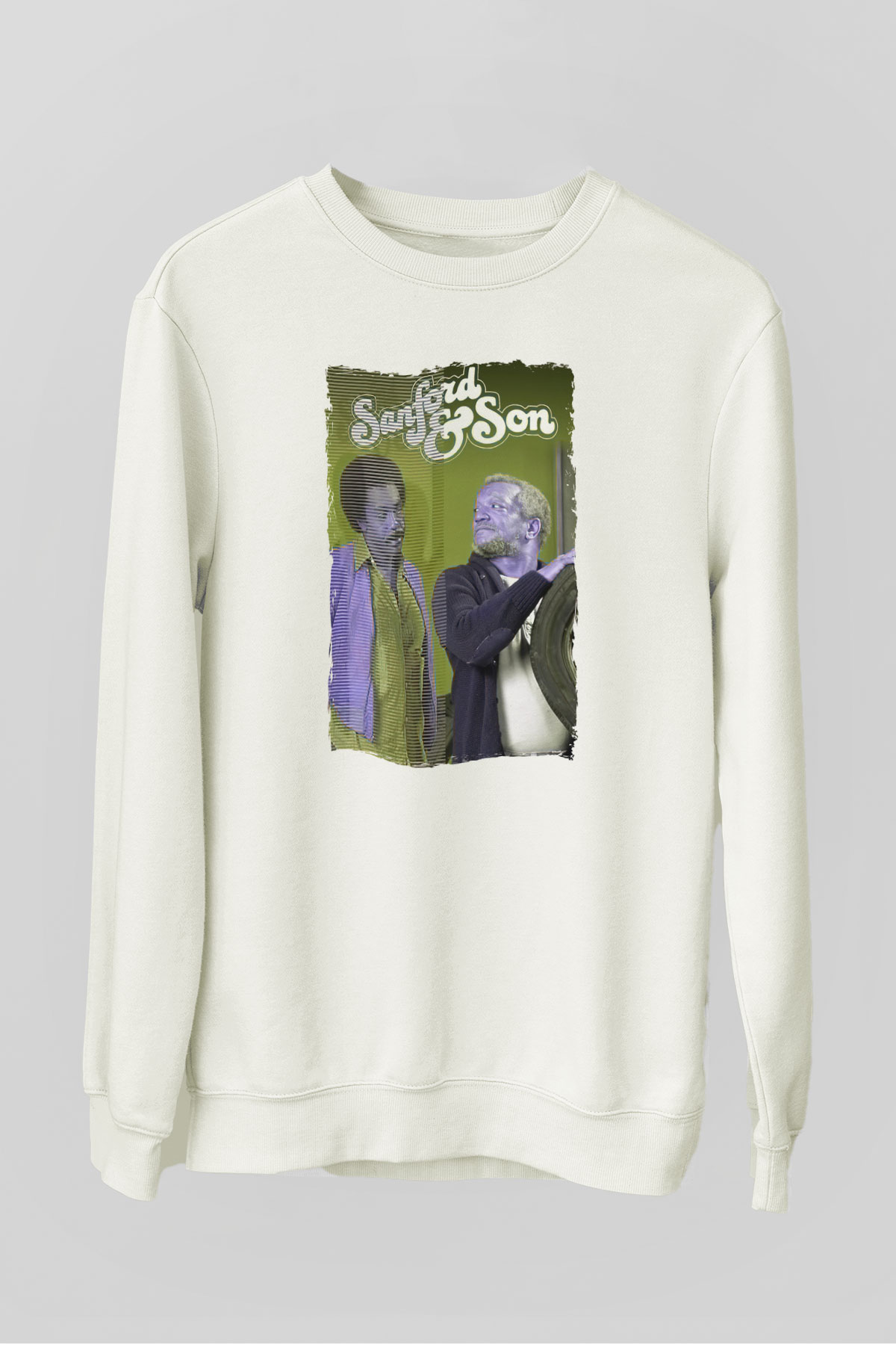 Sanford and Son Beyaz Unisex Sweatshirt