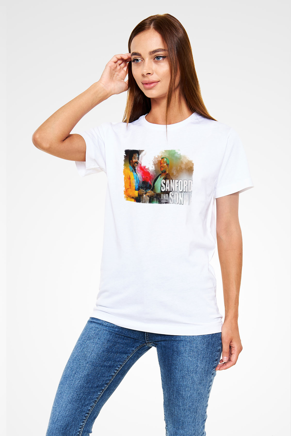 Sanford and Son Beyaz Unisex Tişört T-Shirt