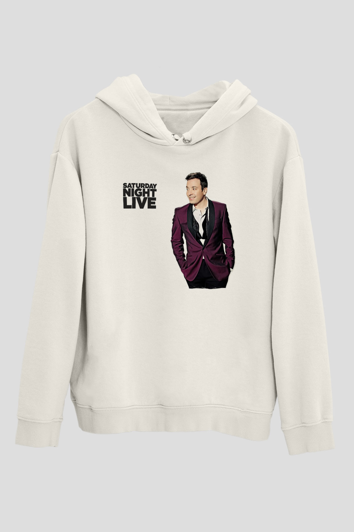 Saturday Night Live Beyaz Unisex Hoodie