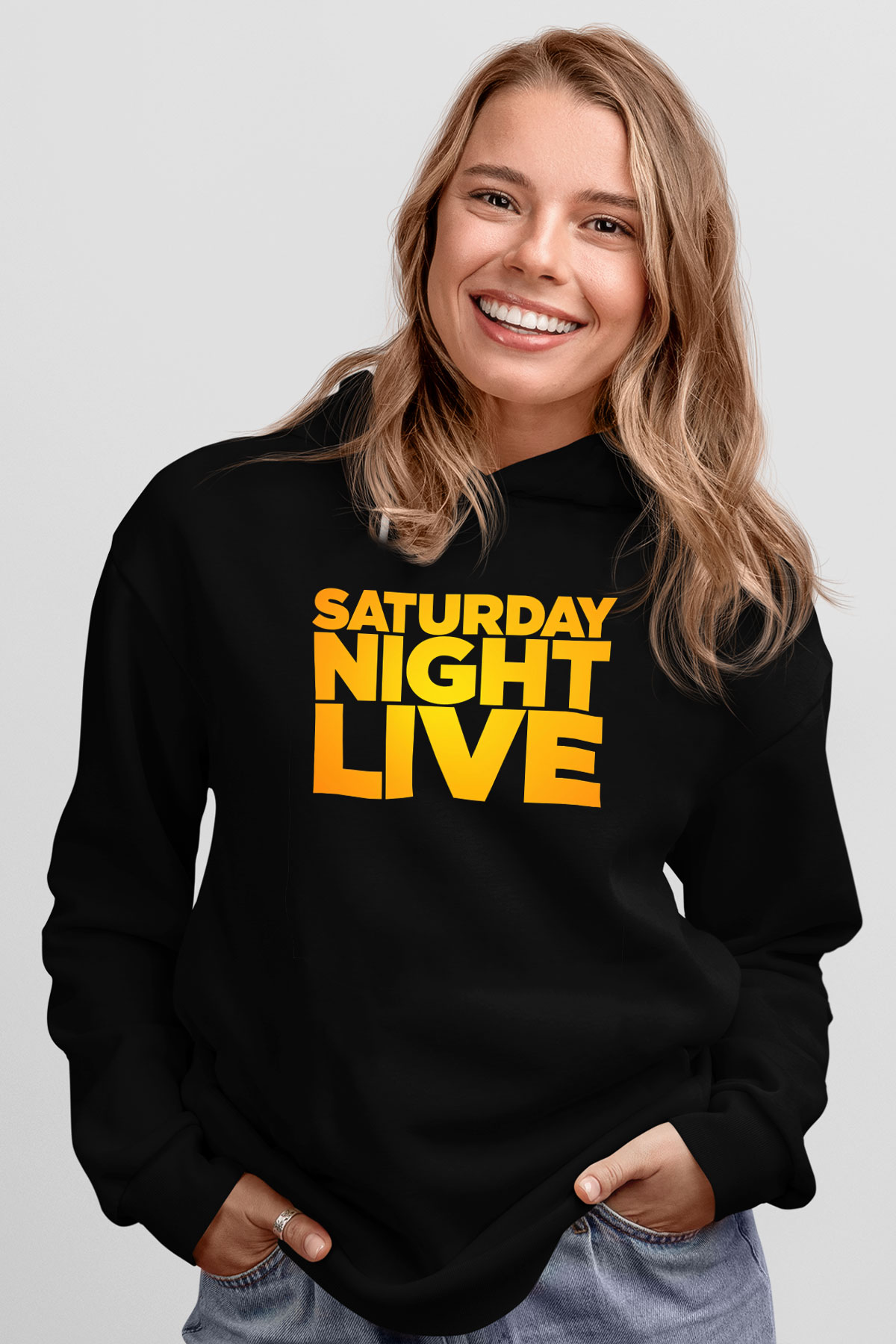 Saturday Night Live Siyah Unisex Hoodie
