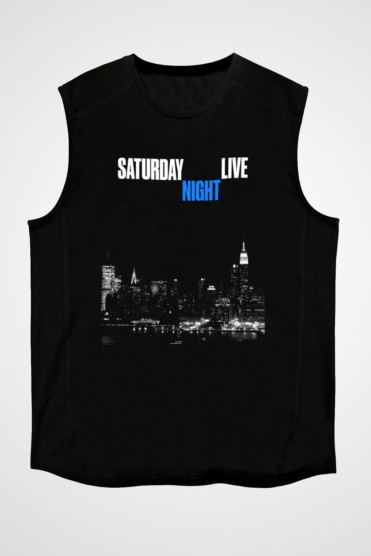Saturday Night Live Siyah Unisex Kolsuz Tişört