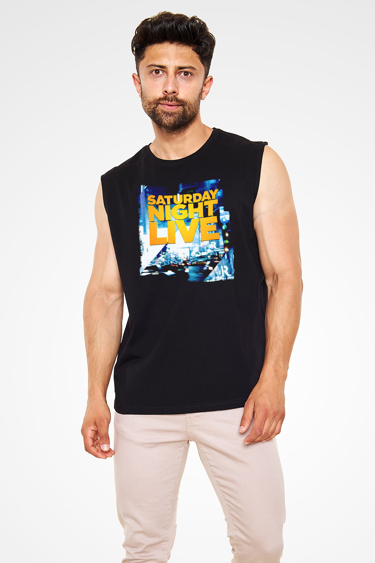 Saturday Night Live Siyah Unisex  Kolsuz Tişört