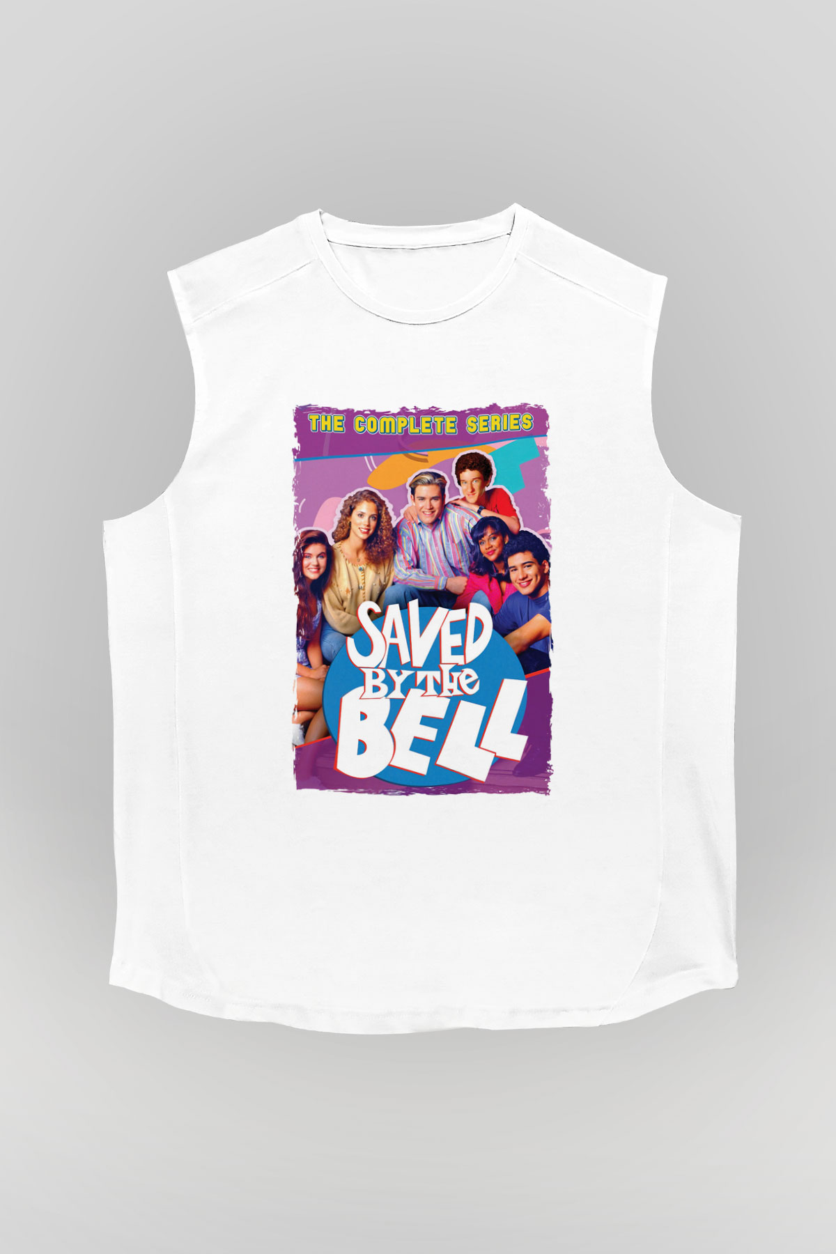 Saved by the Bell Beyaz Unisex Kolsuz Tişört