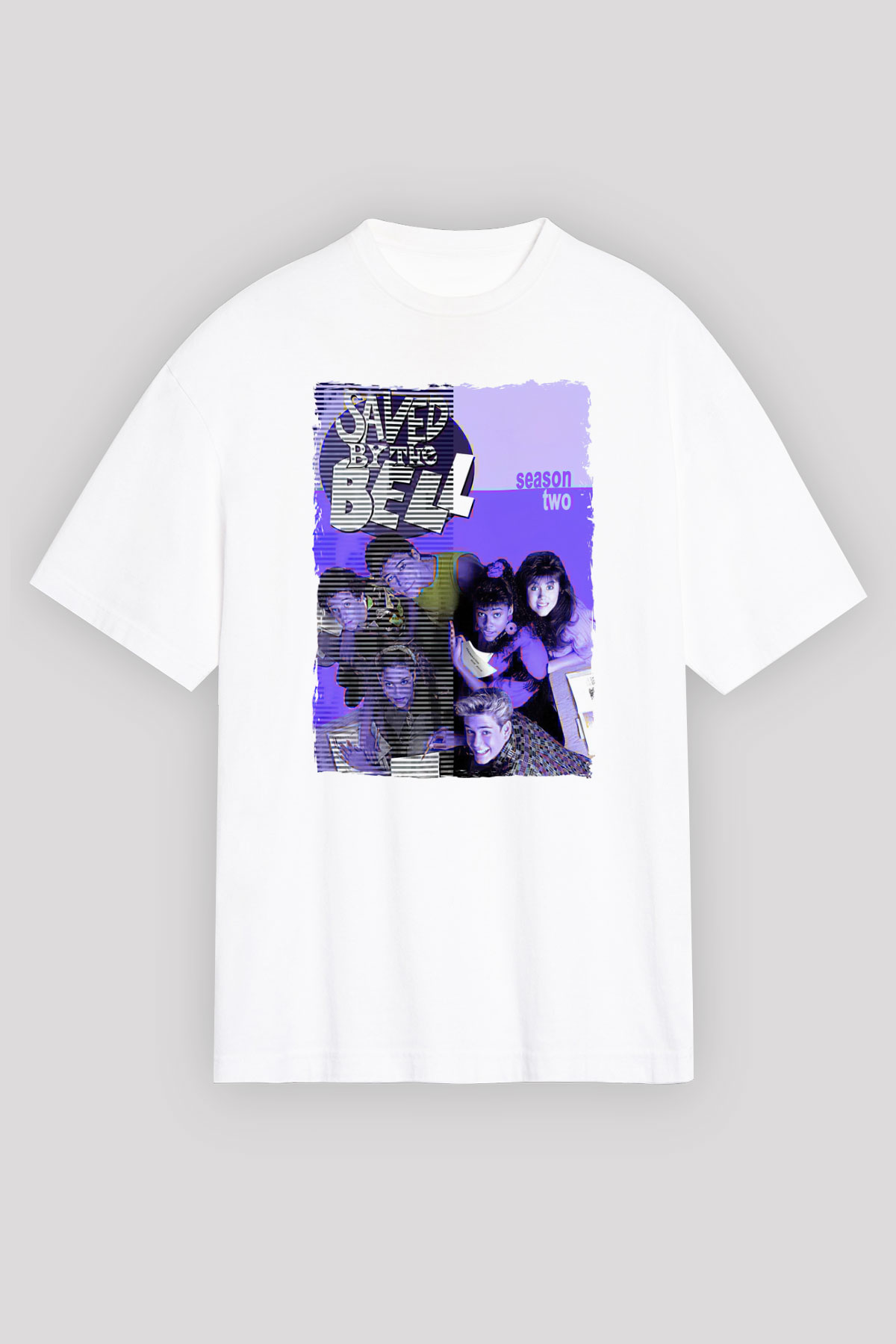 Saved by the Bell Beyaz Oversize Tişört Oversize T-shirt