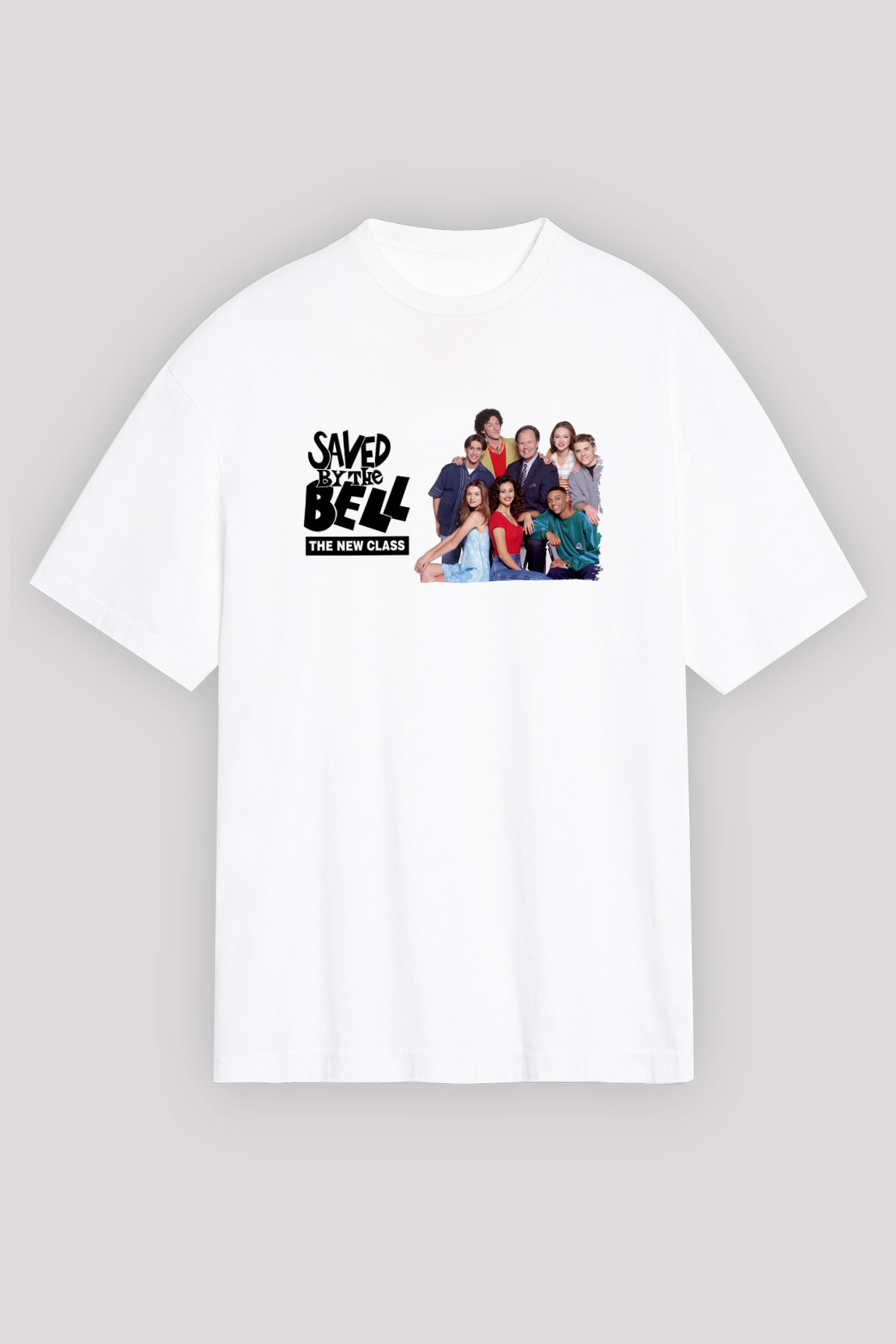 Saved by the Bell Beyaz Oversize Tişört Oversize T-shirt