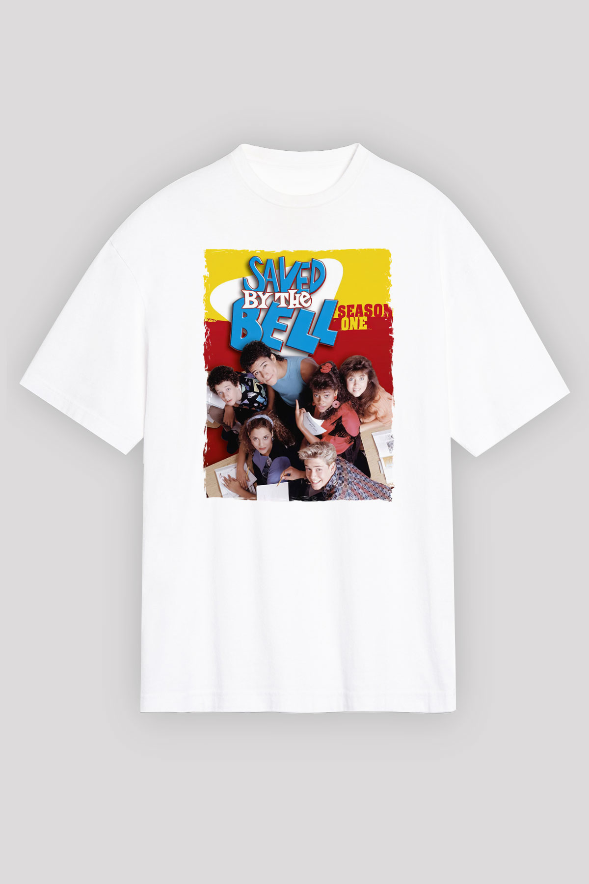 Saved by the Bell Beyaz Oversize Tişört Oversize T-shirt