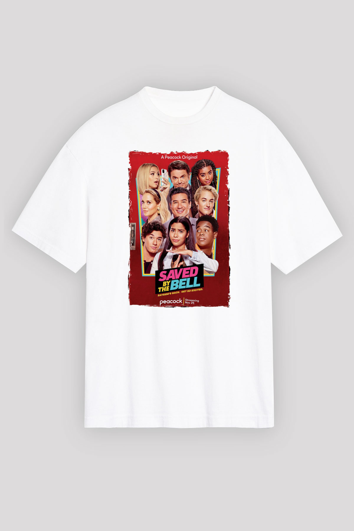 Saved by the Bell Beyaz Oversize Tişört Oversize T-shirt