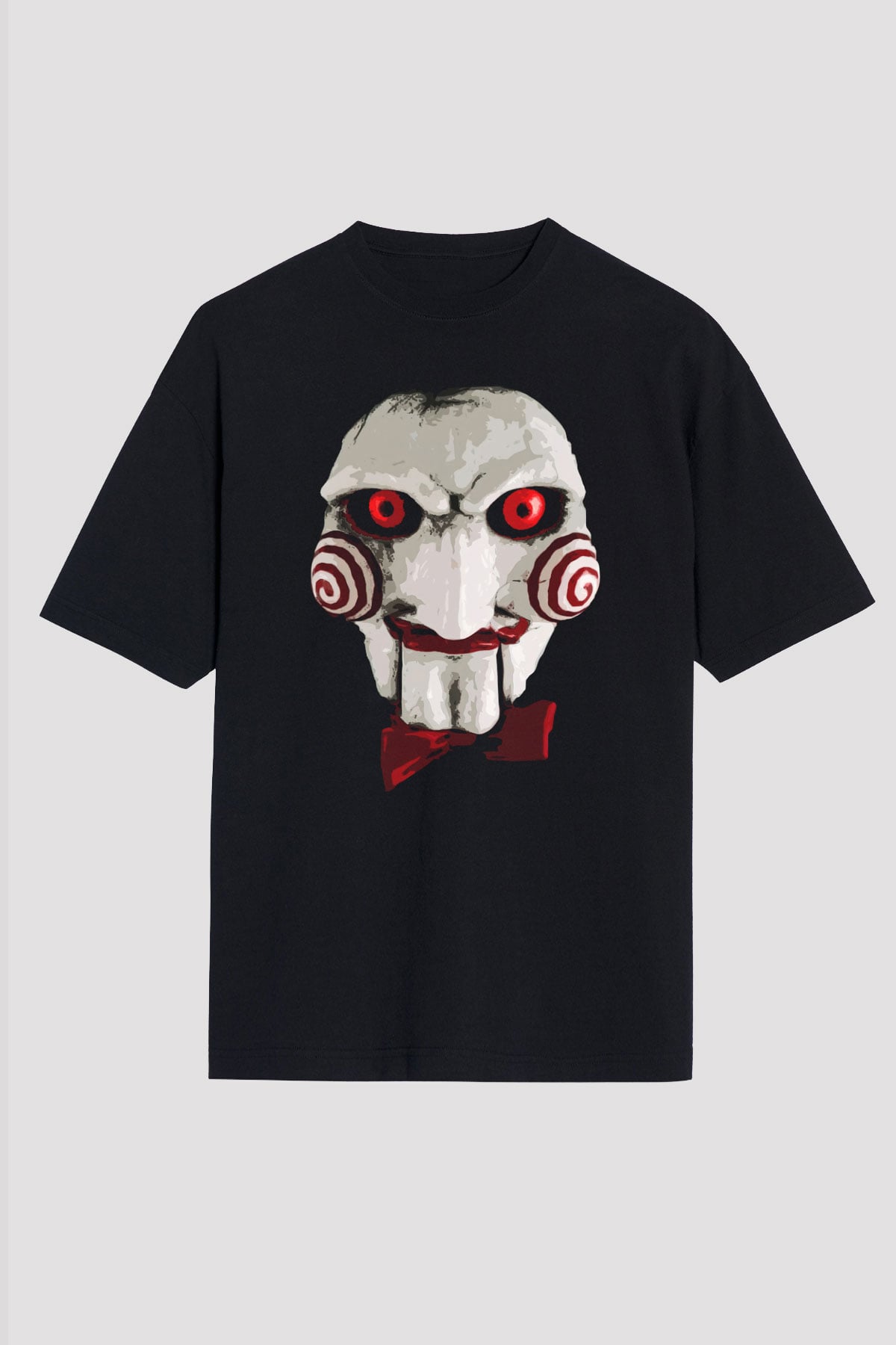 Saw Siyah Oversize Tişört Oversize T-shirt
