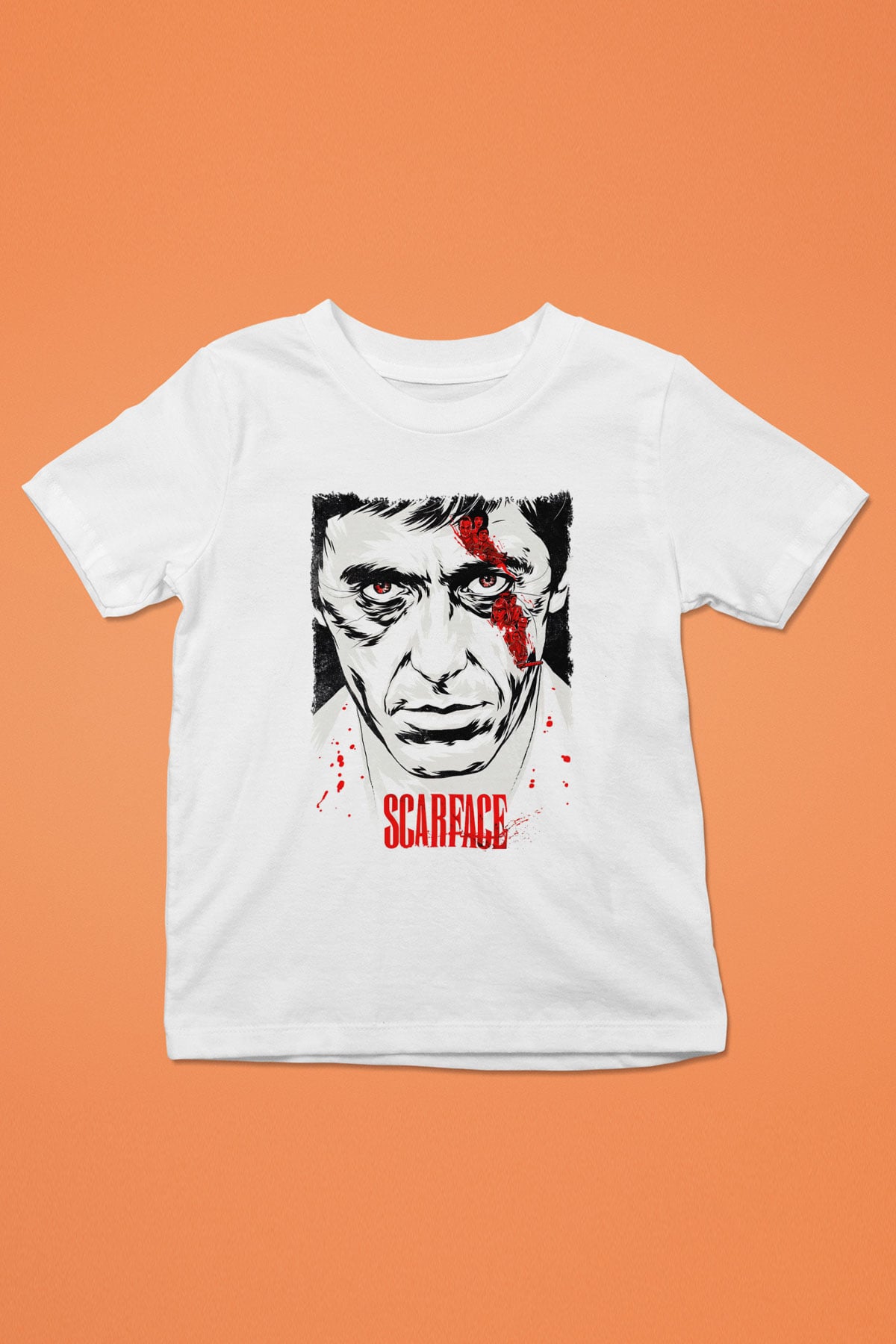 Scarface Beyaz Unisex Çocuk Tişört