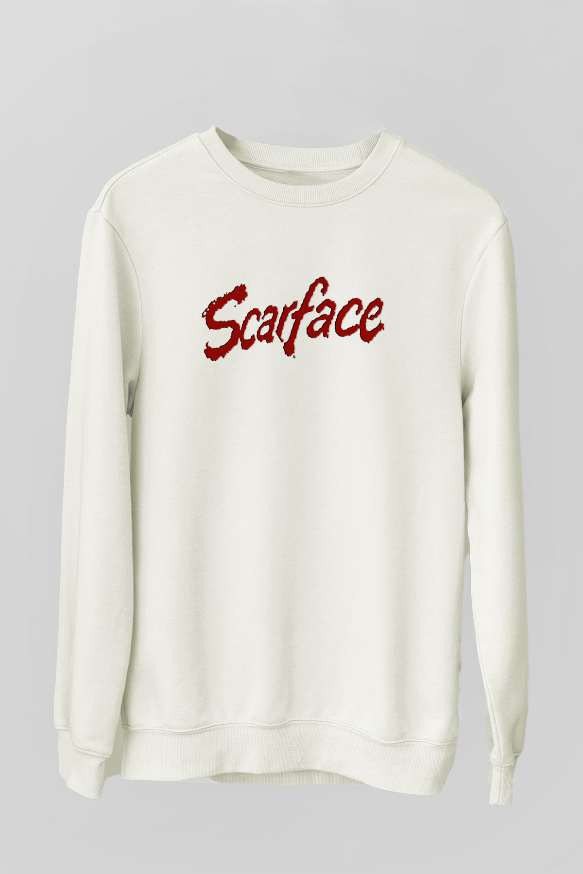 Scarface Beyaz Unisex Sweatshirt