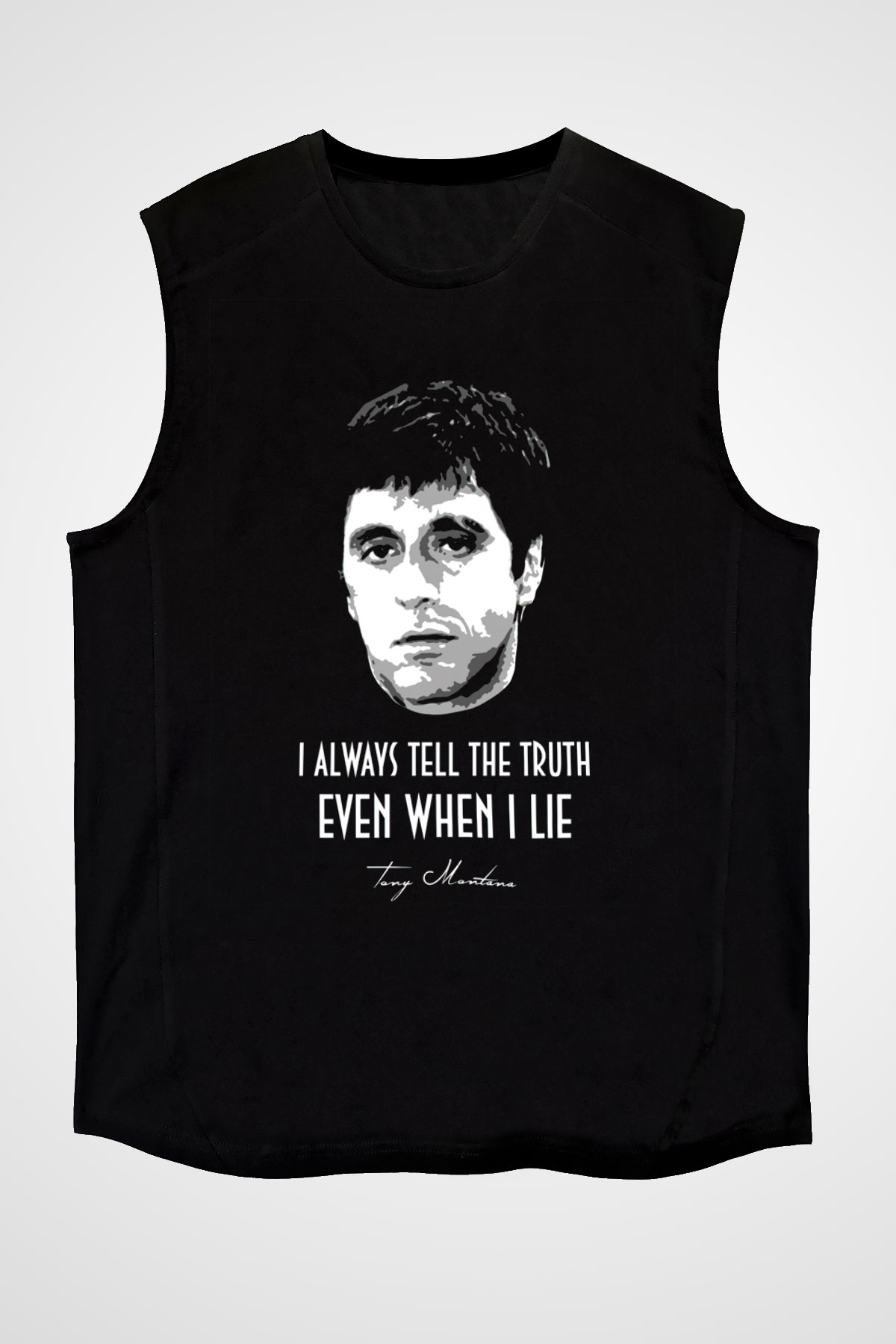 Scarface Siyah Unisex Kolsuz Tişört