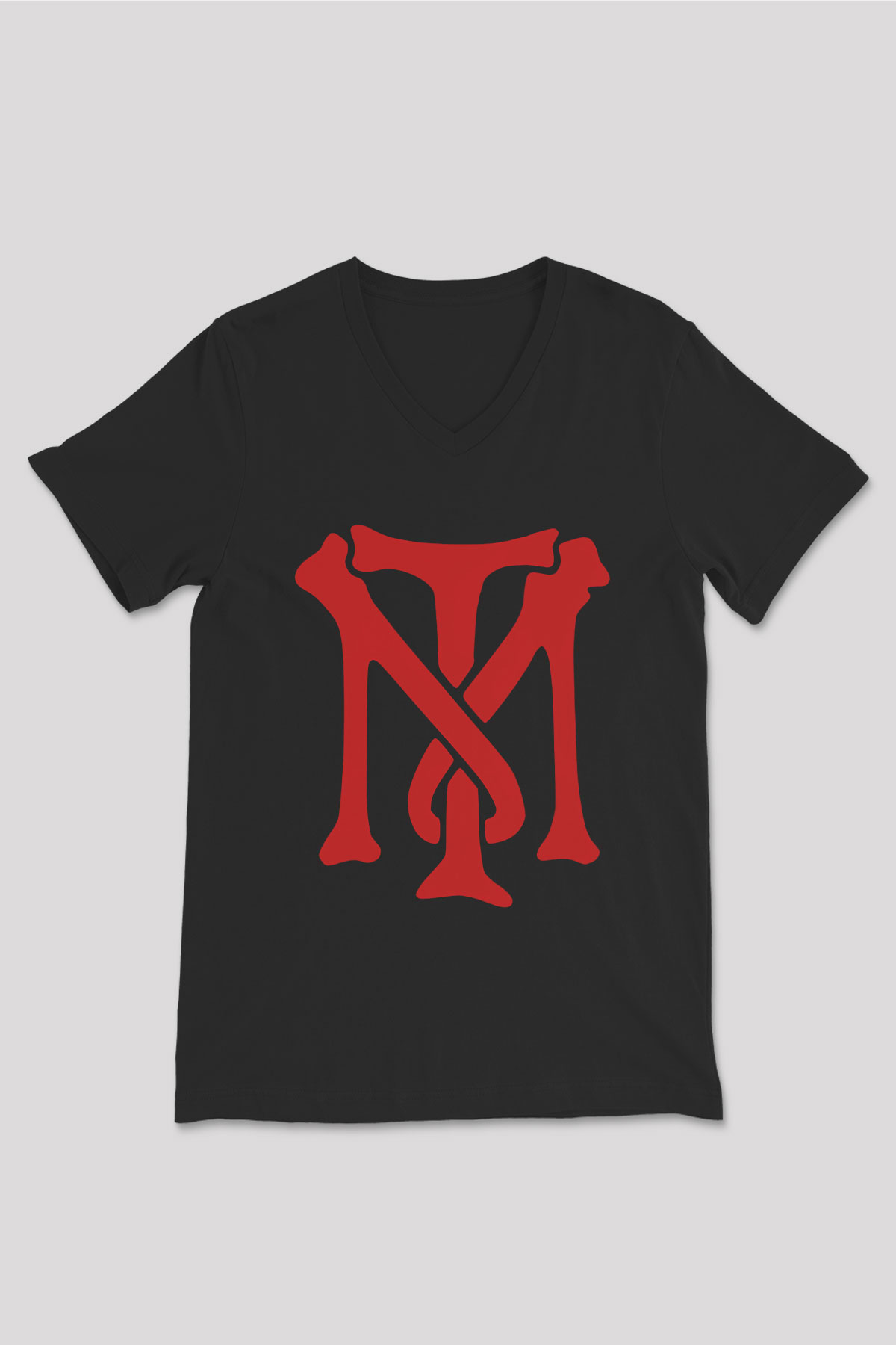 Scarface Siyah Unisex V Yaka Tişört T-Shirt