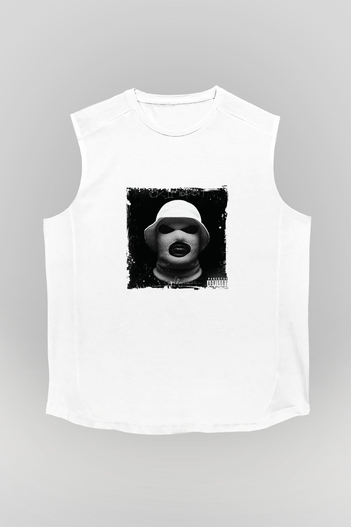 Schoolboy Q Baskılı Unisex Beyaz Kolsuz Tişört