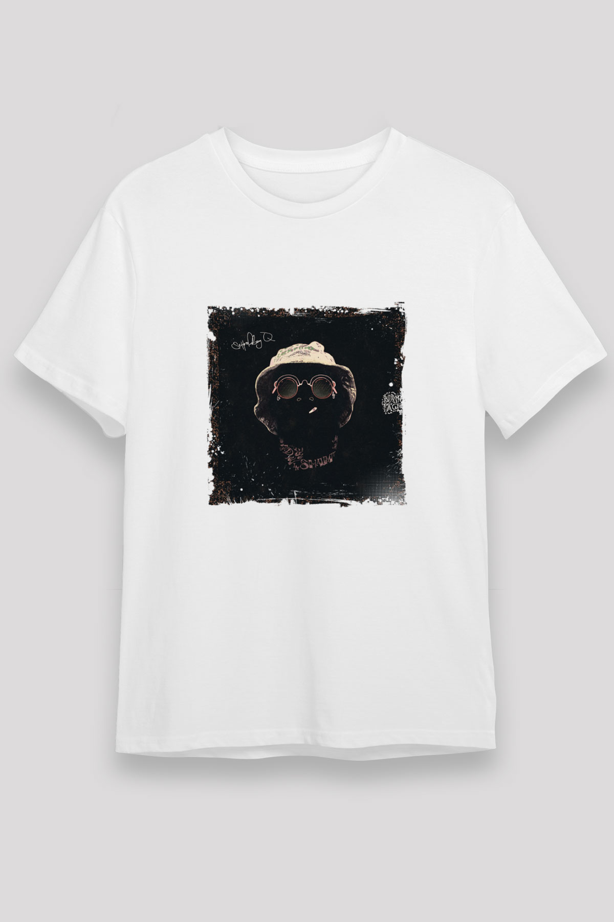 Schoolboy Q Baskılı Unisex Beyaz Tişört