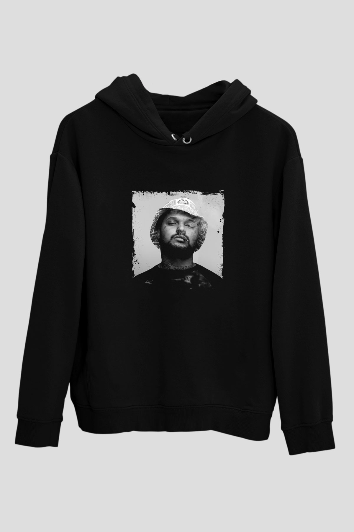 Schoolboy Q Baskılı Unisex Siyah Hoodie
