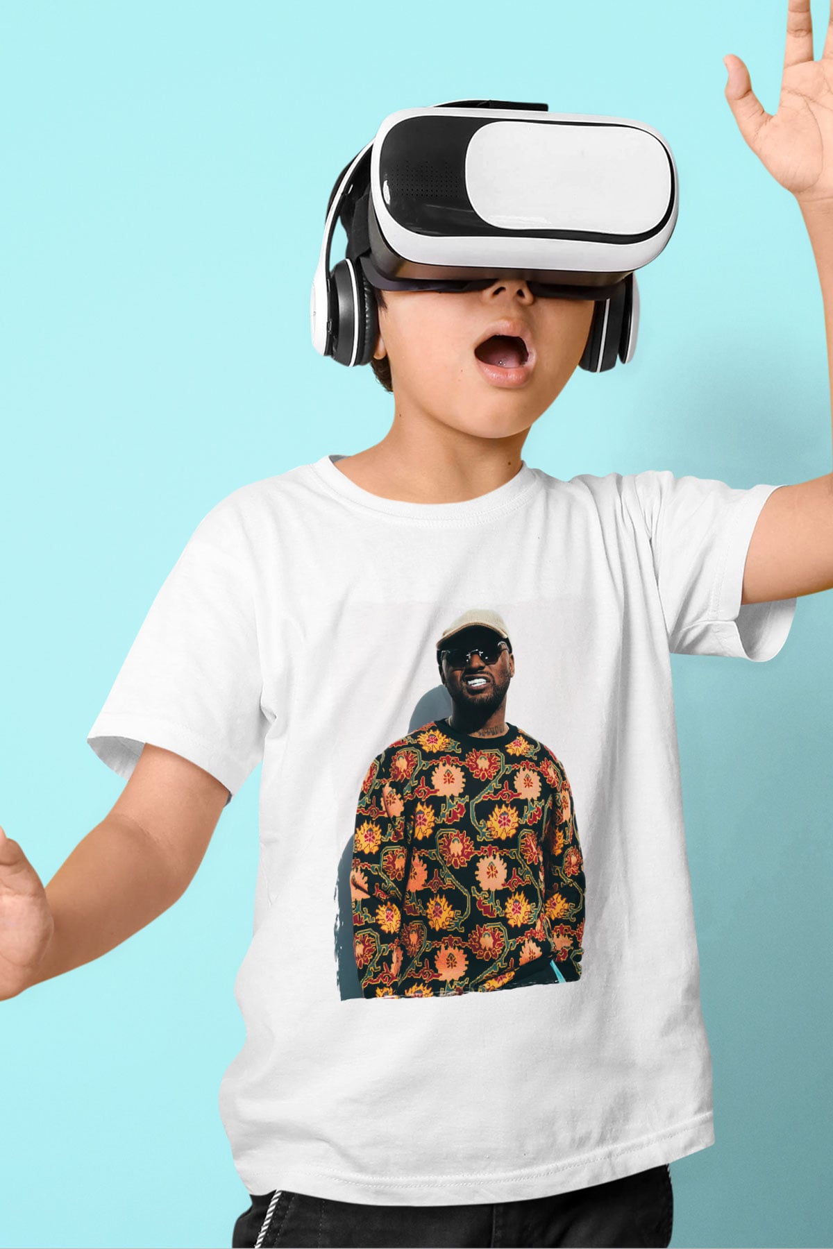 Schoolboy Q Beyaz Unisex Çocuk Tişört