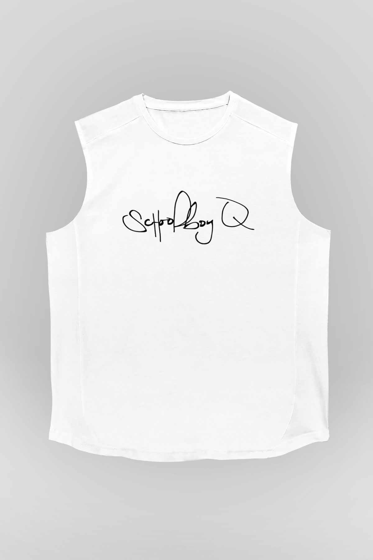 Schoolboy Q Beyaz Unisex Kolsuz Tişört