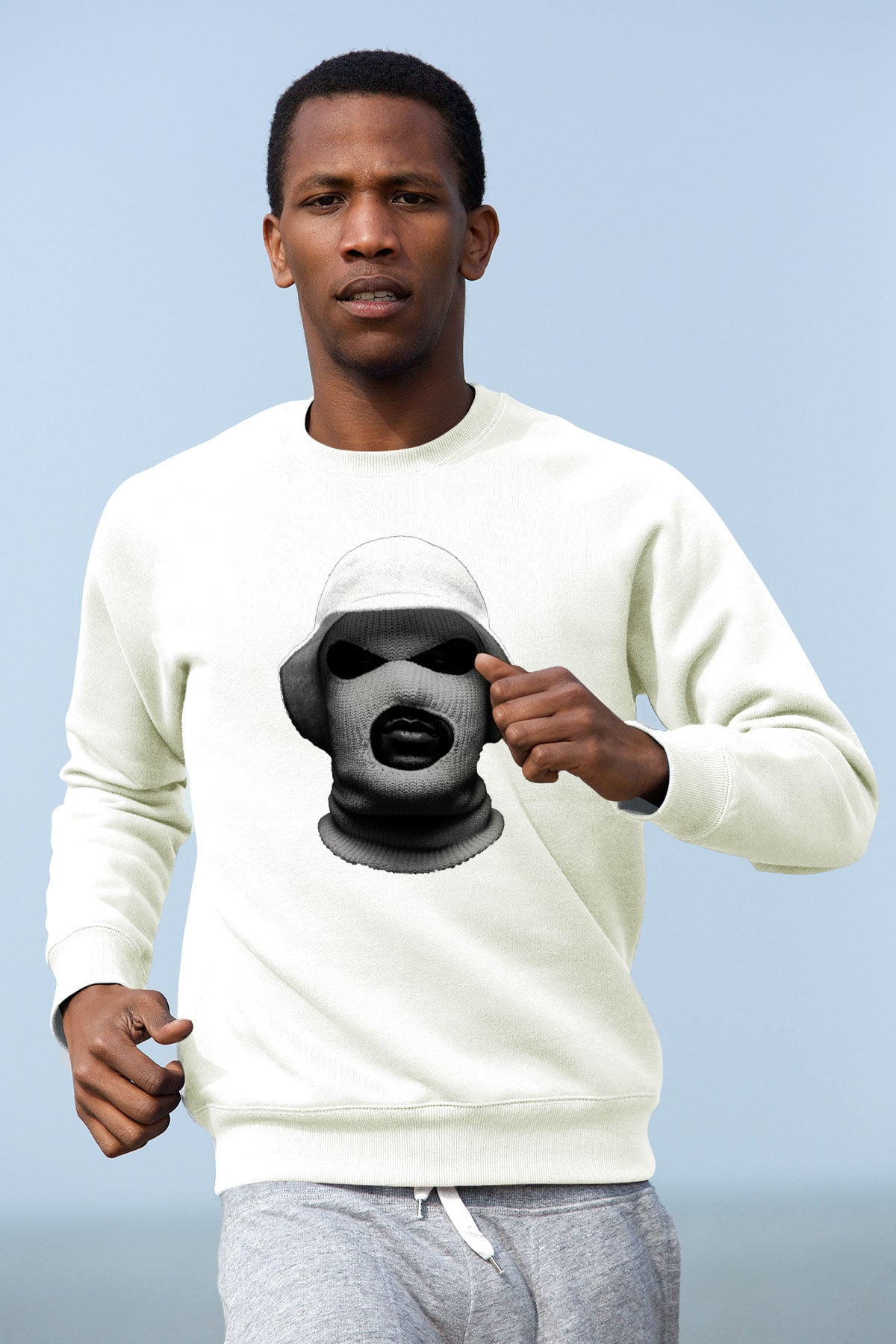 Schoolboy Q Beyaz Unisex Sweatshirt