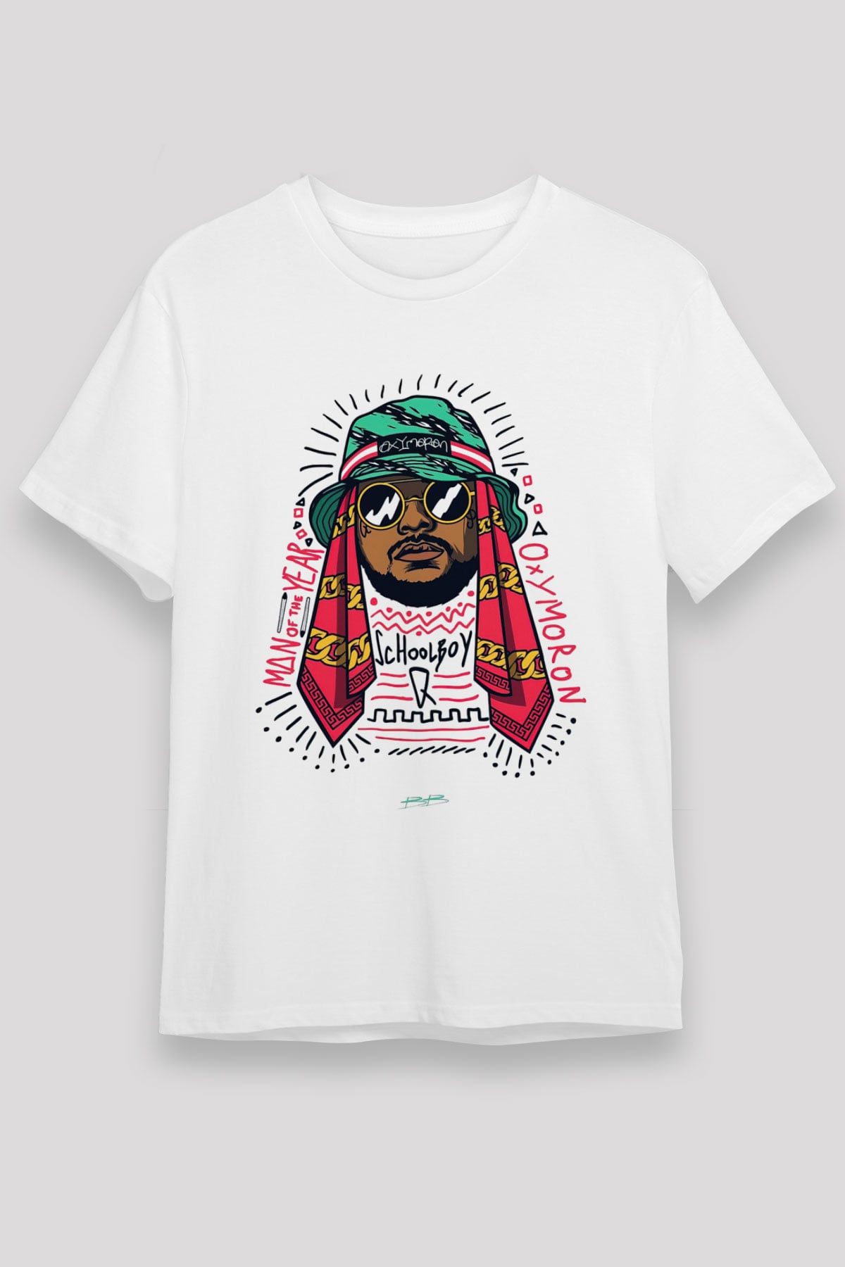 Schoolboy Q Beyaz Unisex Tişört T-Shirt - TişörtFabrikası
