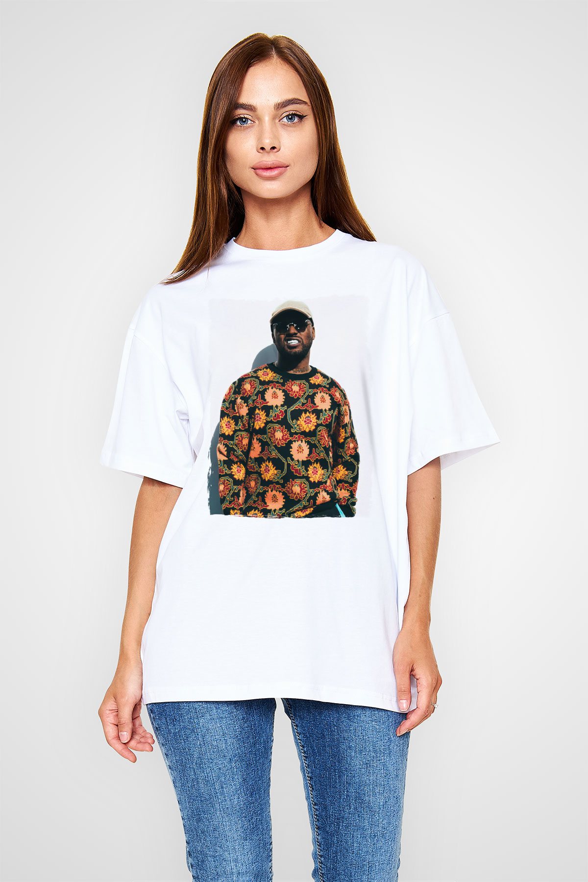Schoolboy Q Beyaz Oversize Tişört Oversize T-shirt - TişörtFabrikası