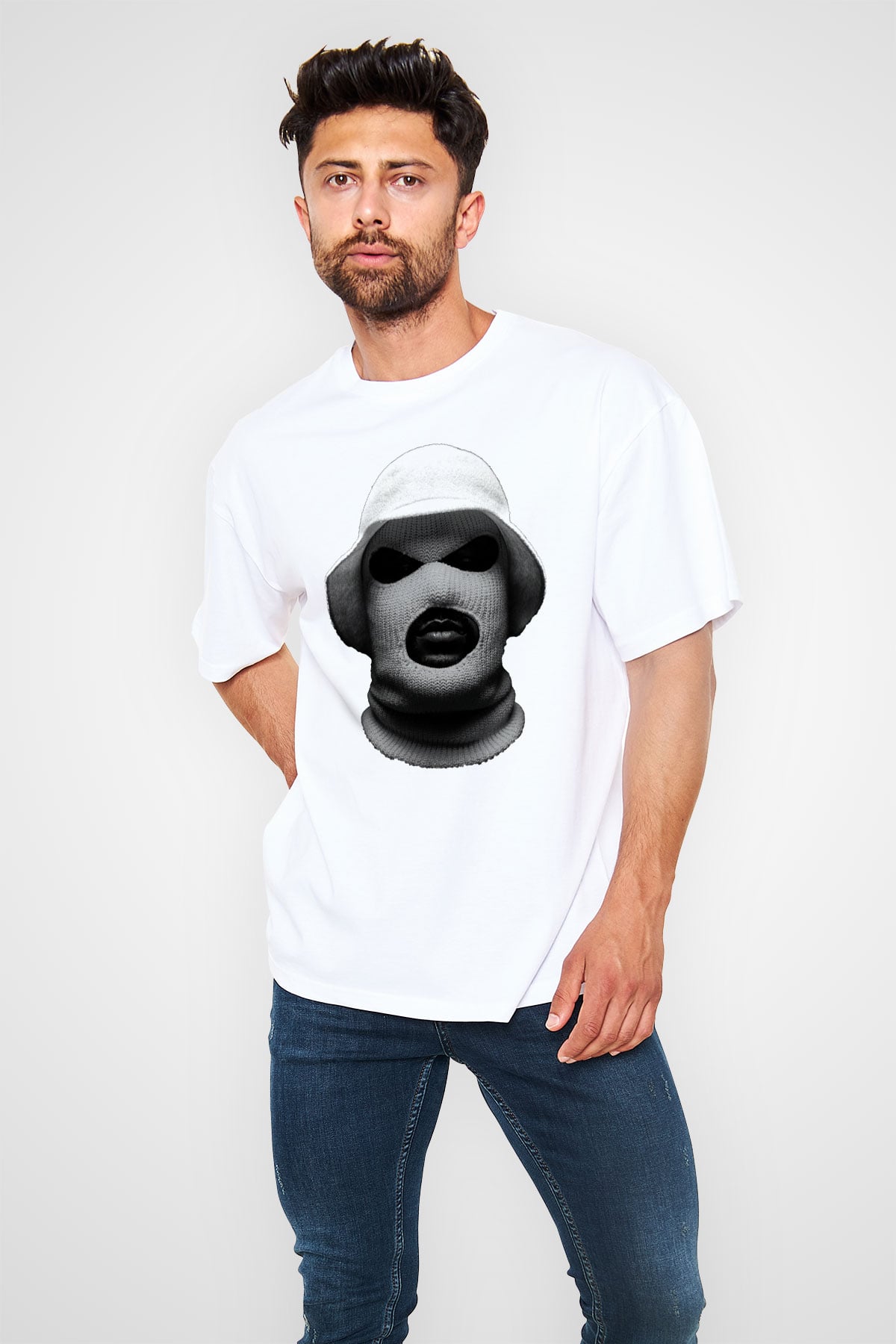 Schoolboy Q Beyaz Oversize Tişört Oversize T-shirt - TişörtFabrikası