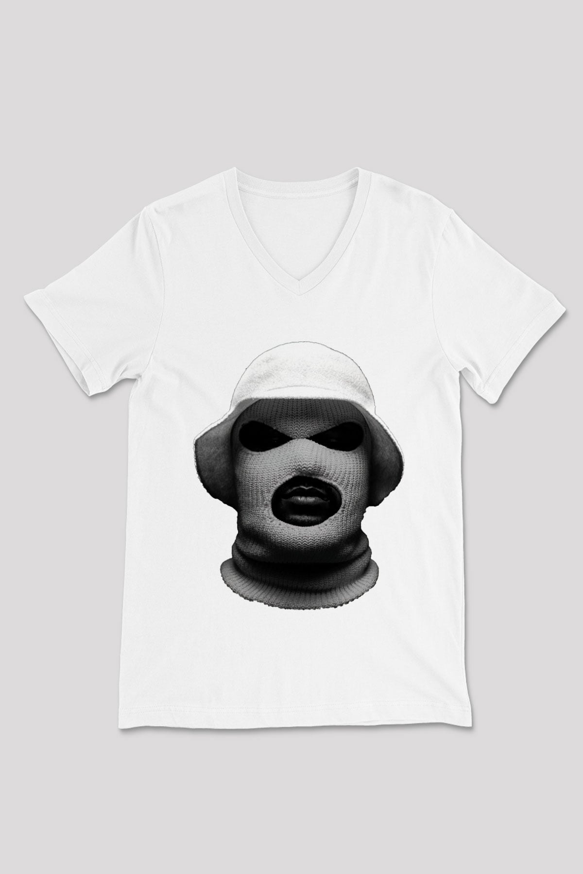 Schoolboy Q Beyaz Unisex V Yaka Tişört