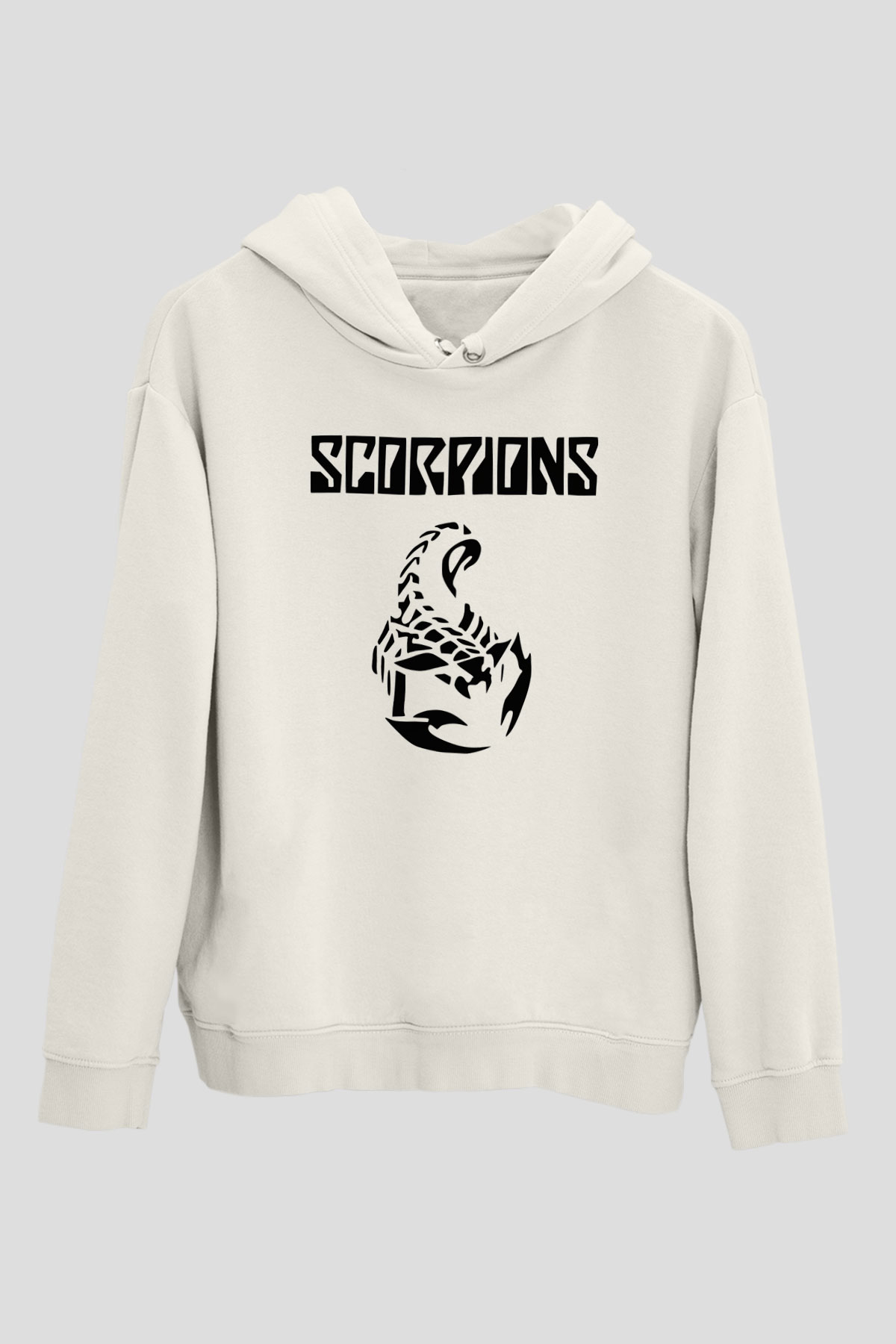 Scorpions Beyaz Unisex Hoodie