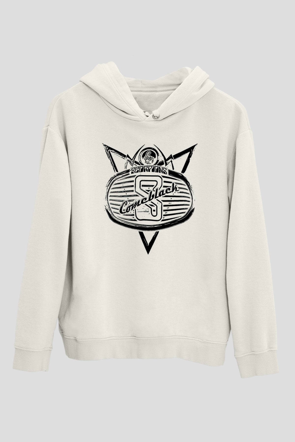 Scorpions Beyaz Unisex Hoodie