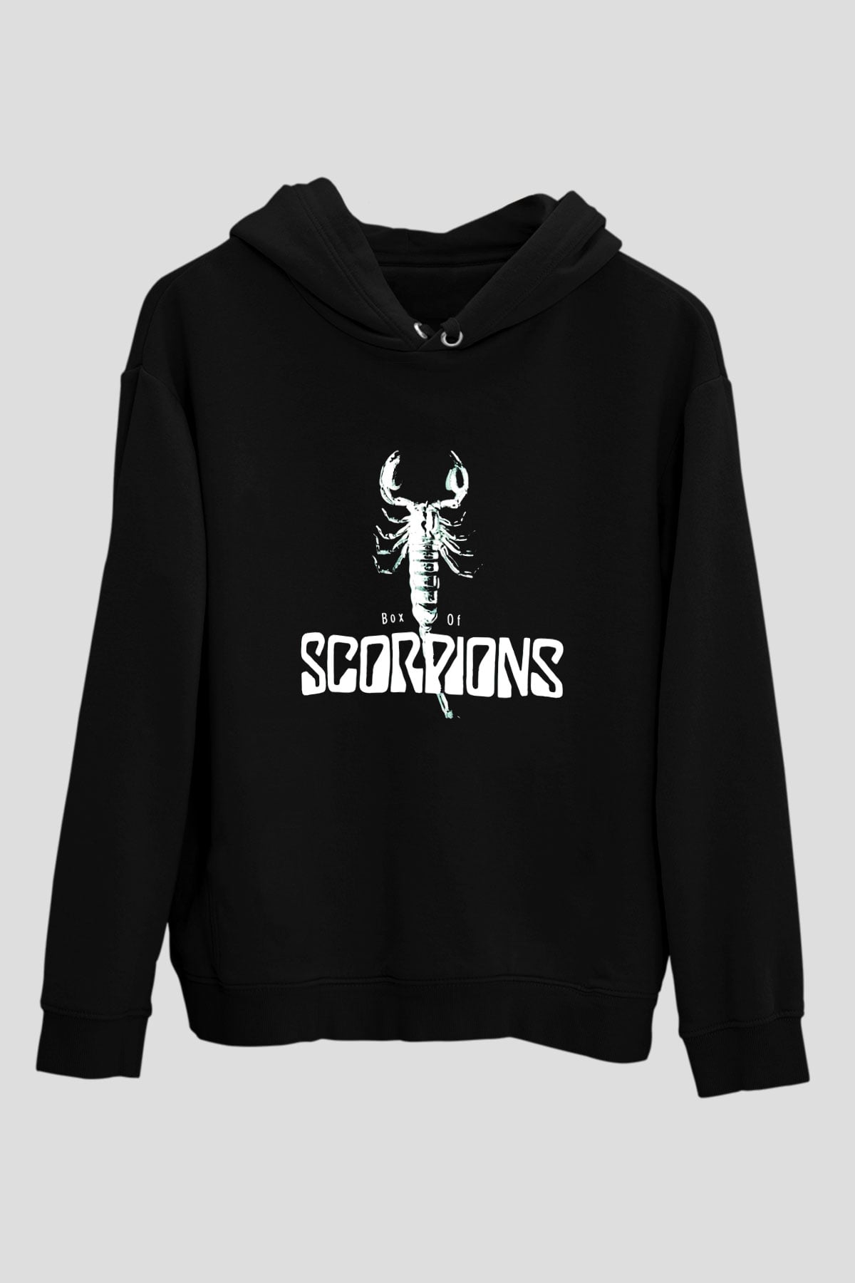 Scorpions Siyah Unisex Kapşonlu Sweatshirt