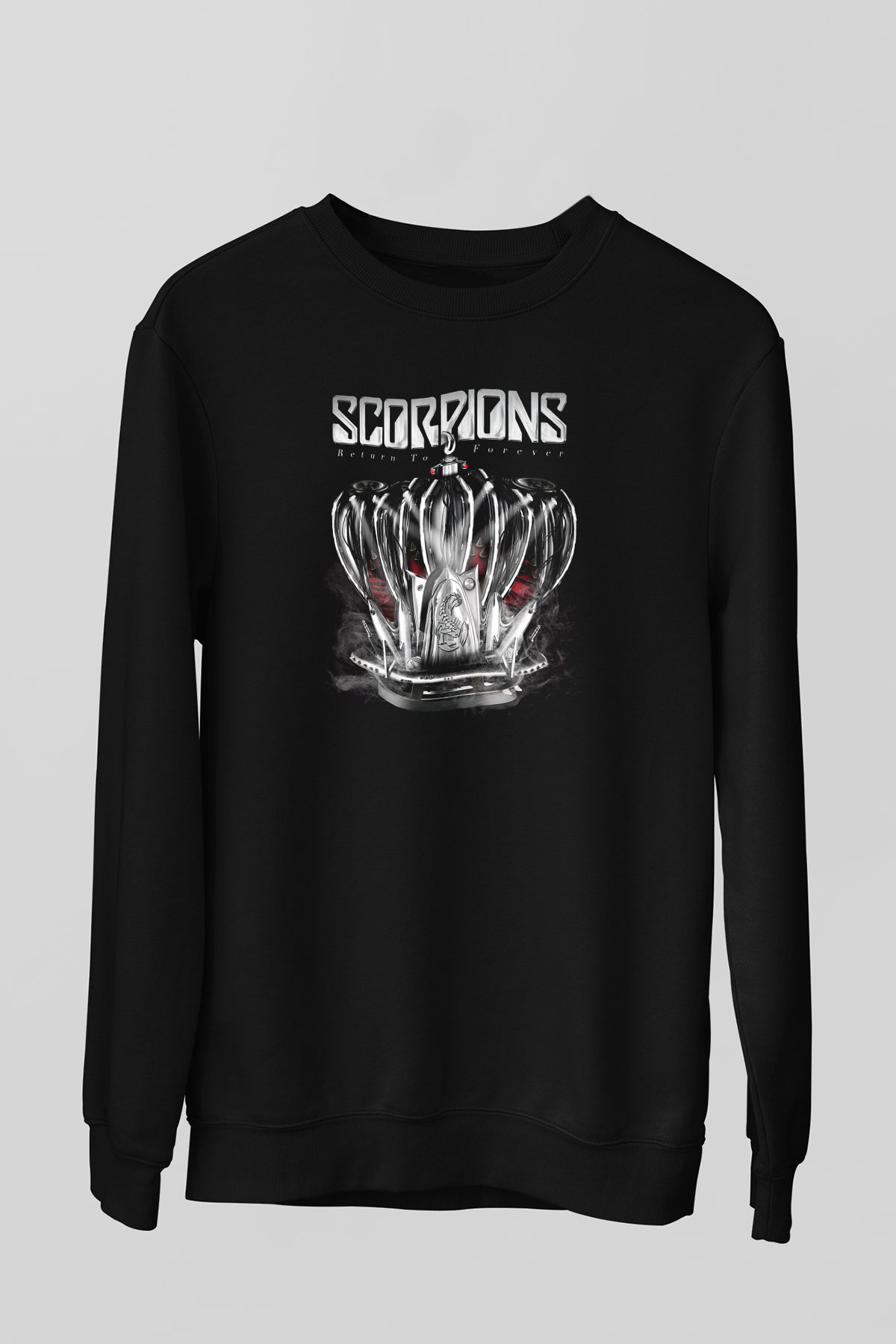 Scorpions Siyah Unisex Sweatshirt
