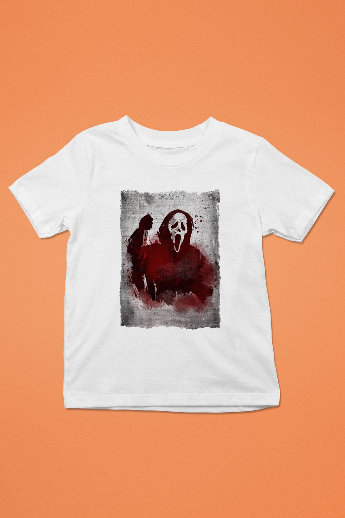 Scream Beyaz Unisex Çocuk Tişört