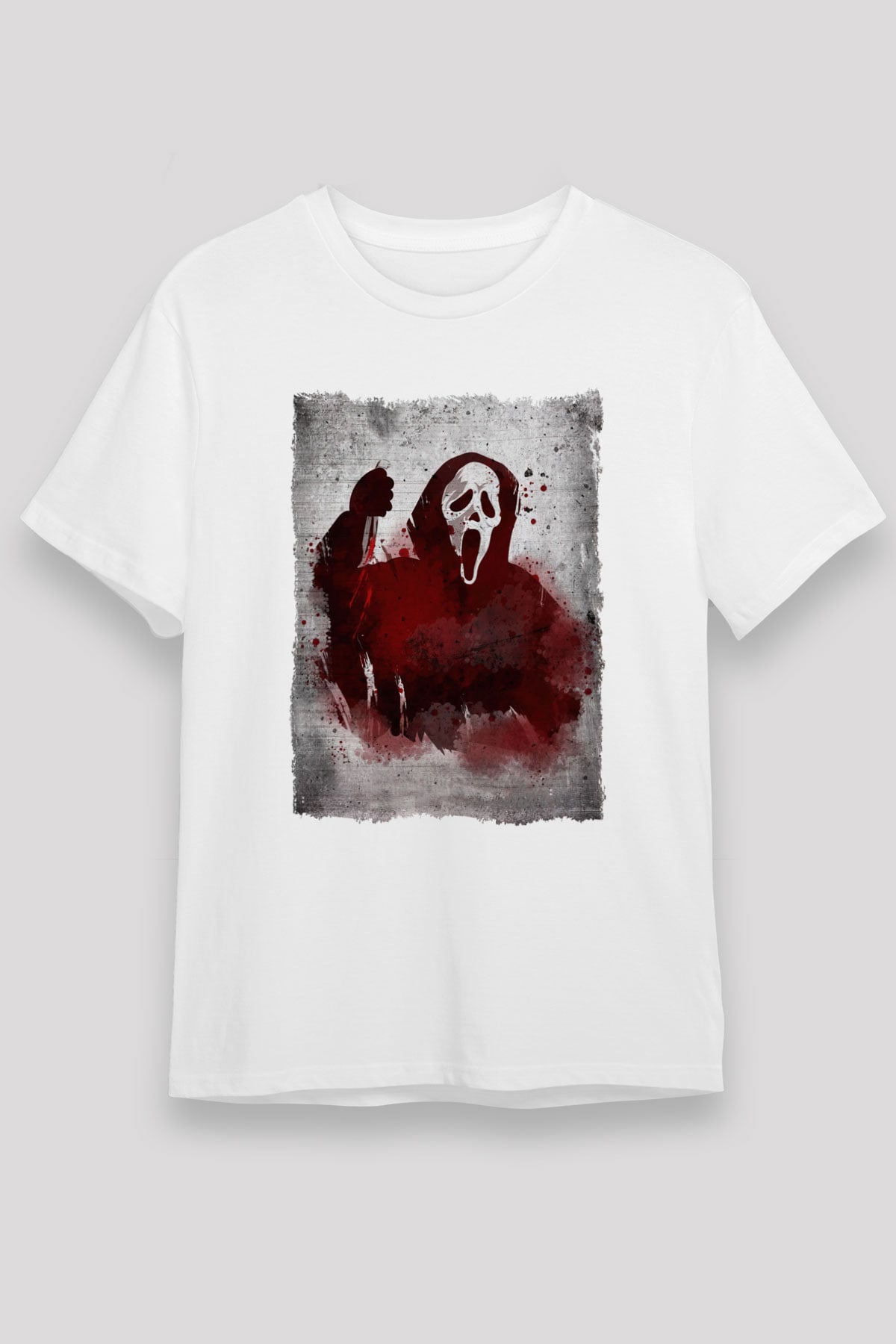 Scream Beyaz Unisex Tişört T-Shirt