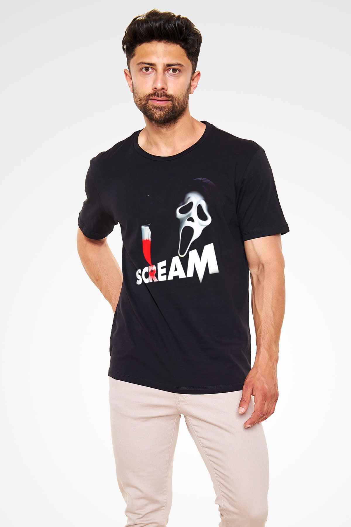 Scream Siyah Unisex Tişört T-Shirt