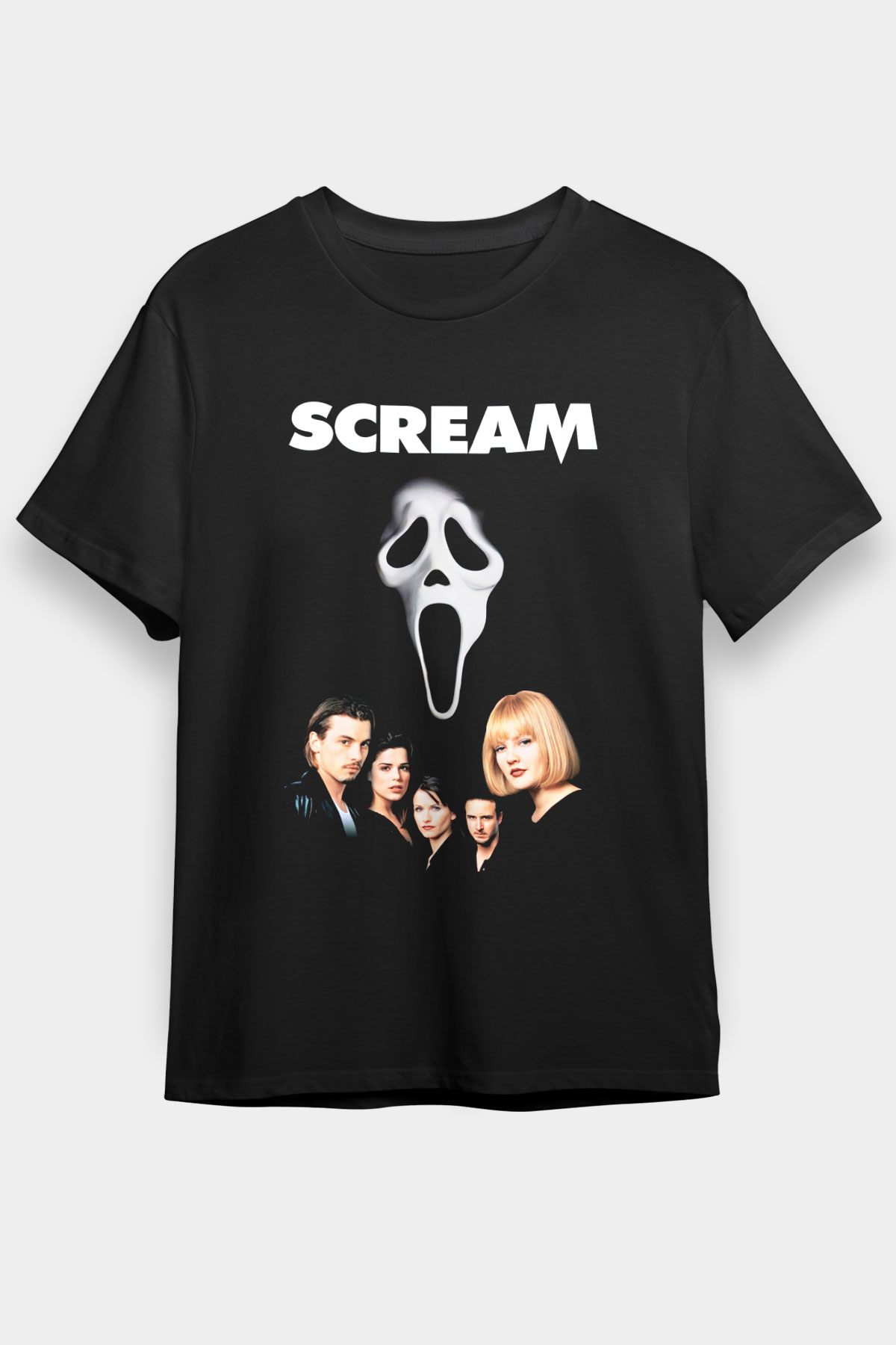Scream Siyah Unisex Tişört T-Shirt