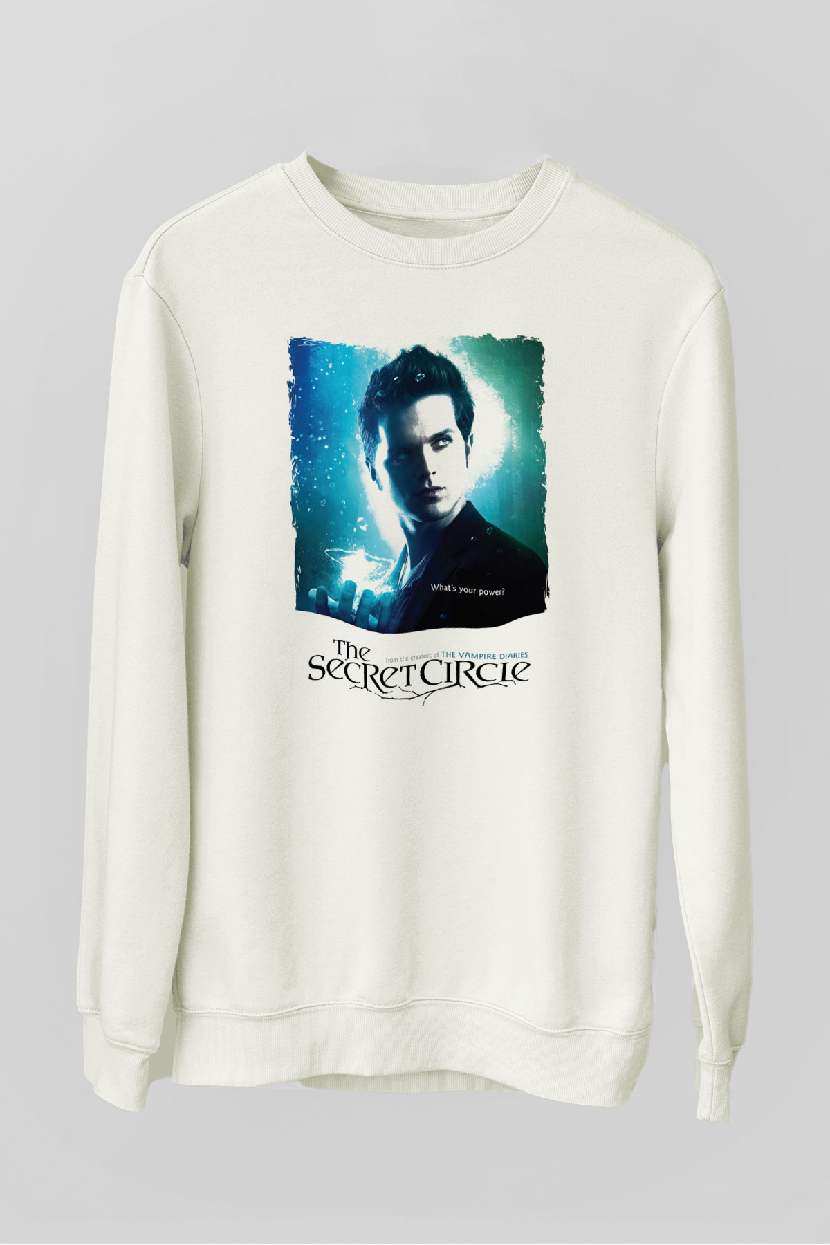 Secret Circle Beyaz Unisex Sweatshirt