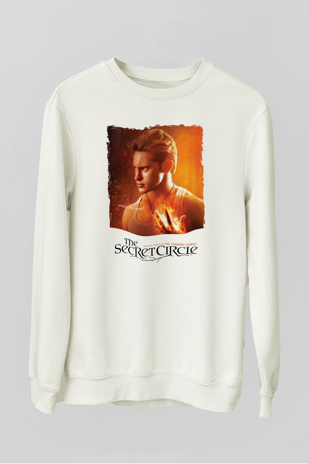 Secret Circle Beyaz Unisex Sweatshirt