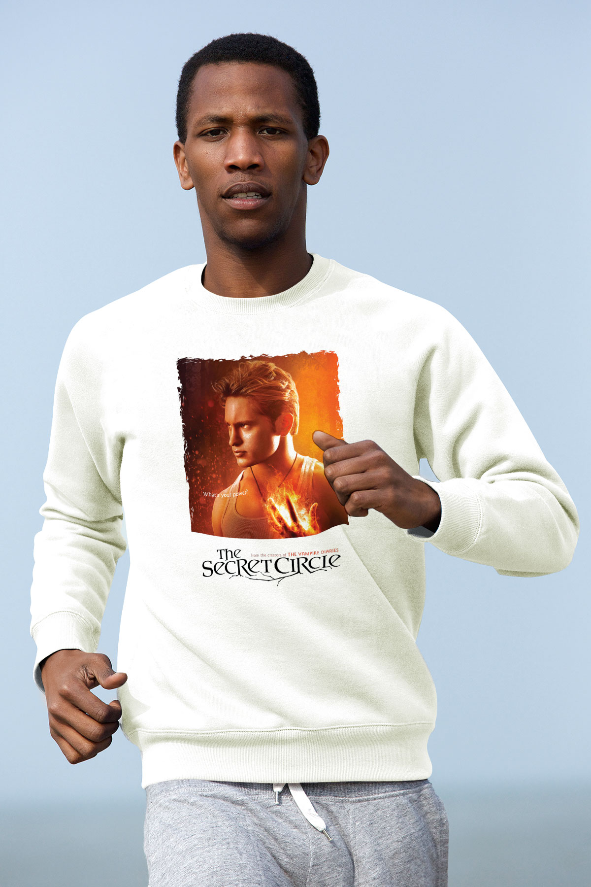 Secret Circle Beyaz Unisex Sweatshirt