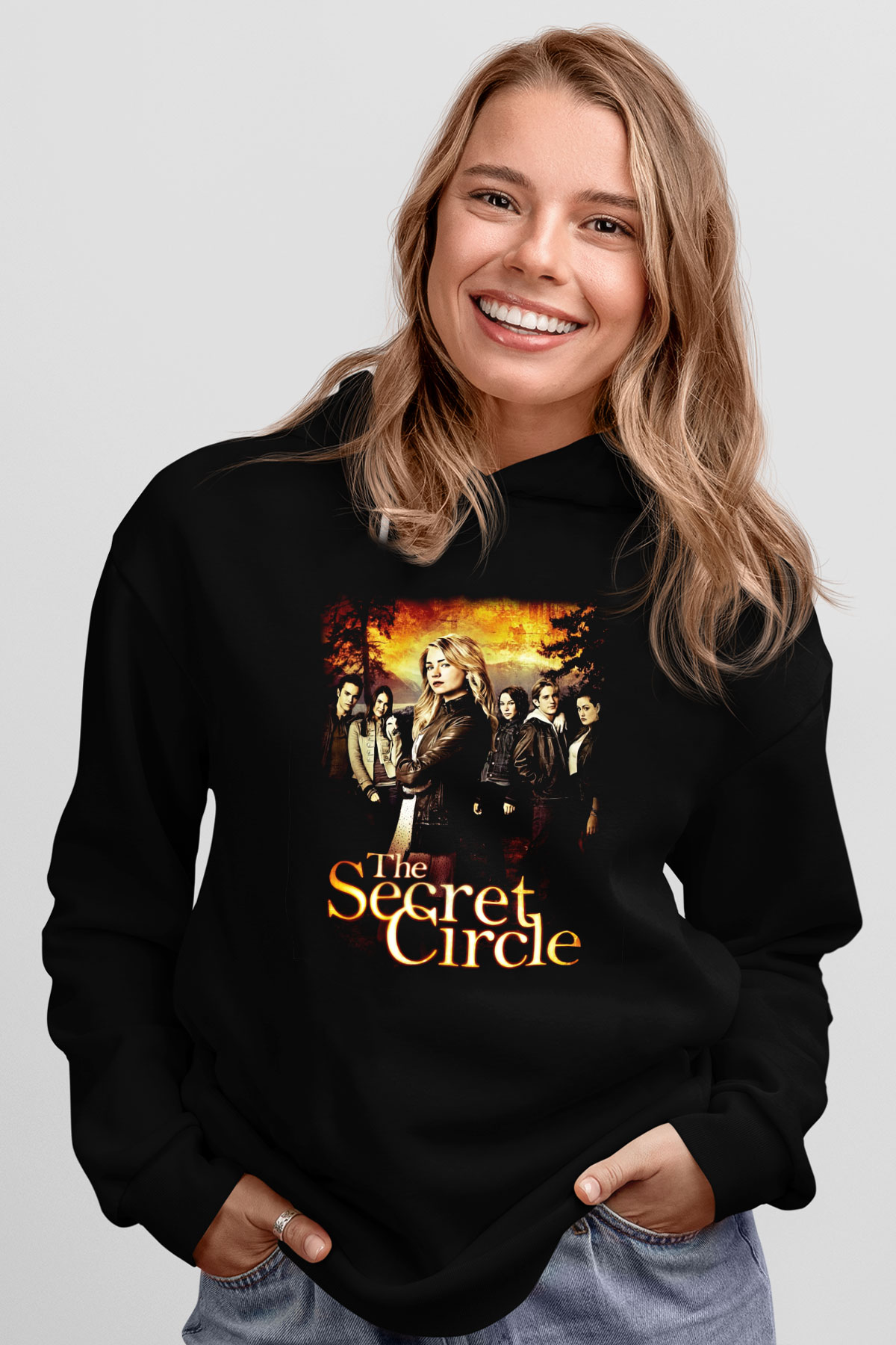 Secret Circle Siyah Unisex Hoodie