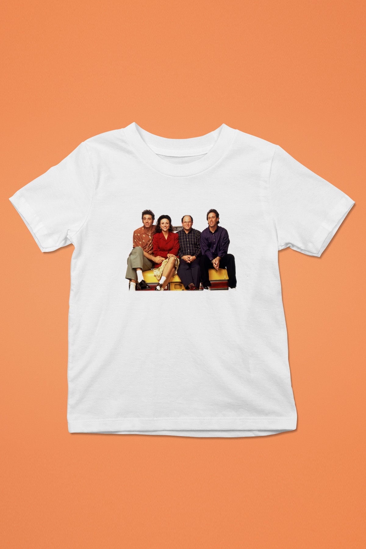 Seinfeld Baskılı Beyaz Unisex Çocuk Tişört
