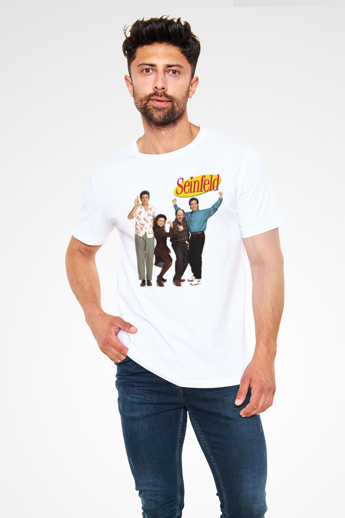 Seinfeld Beyaz Unisex Tişört T-Shirt