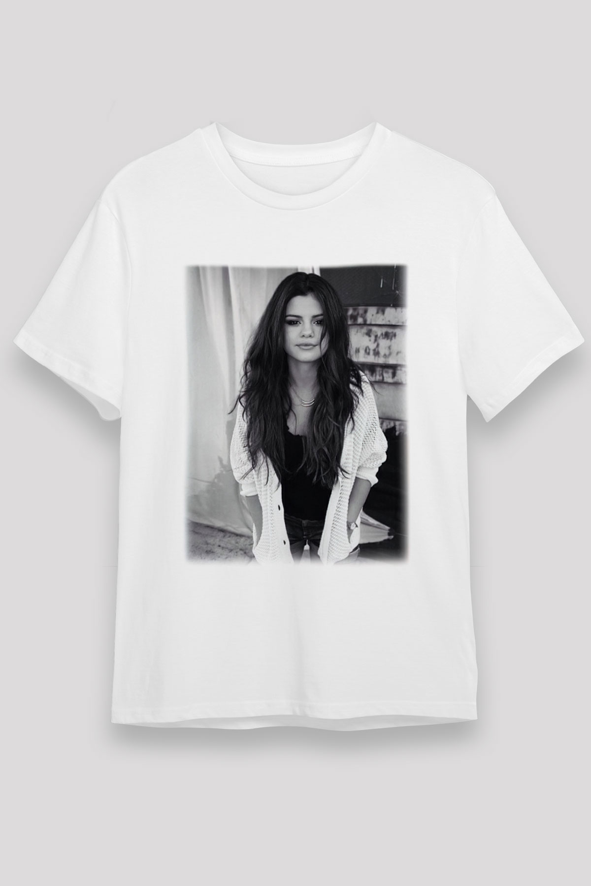 Selena Gomez Beyaz Unisex Tişört T-Shirt - TişörtFabrikası