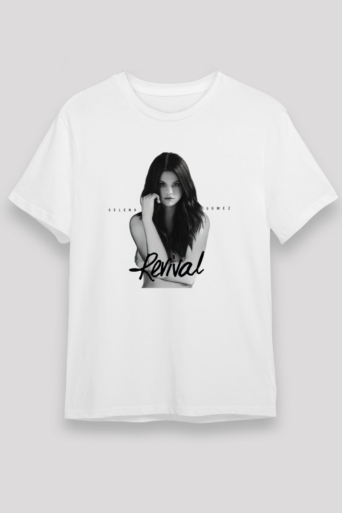 Selena Gomez Beyaz Unisex Tişört T-Shirt - TişörtFabrikası