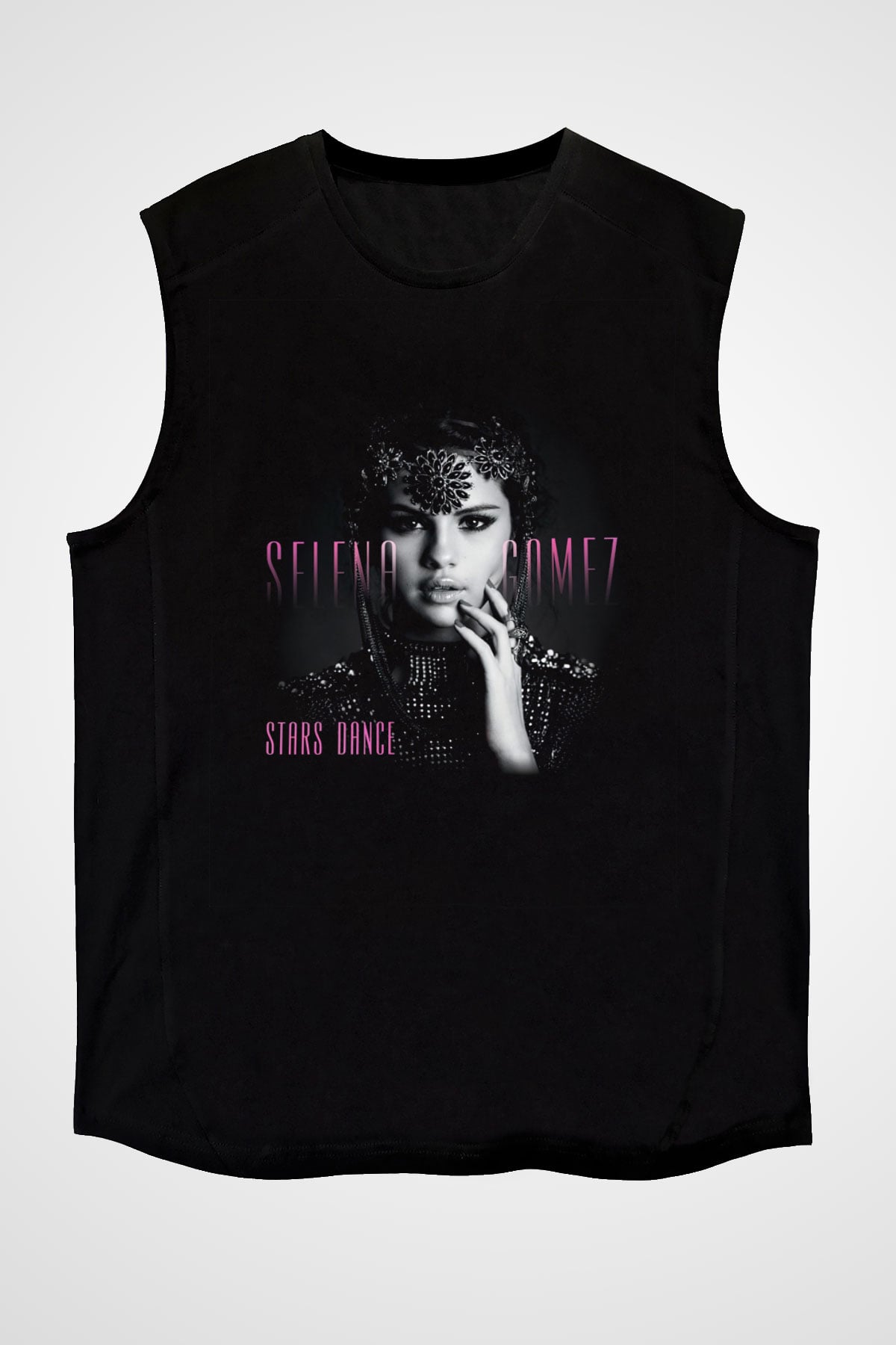 Selena Gomez Siyah Unisex Kolsuz Tişört