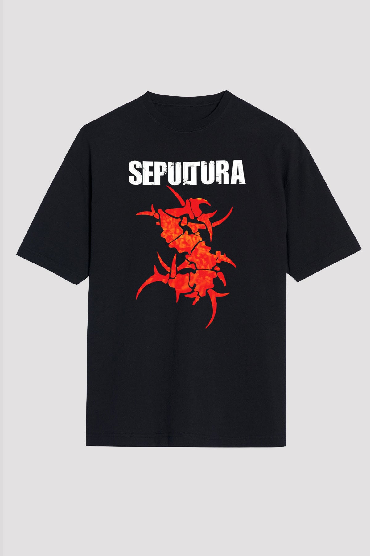 Sepultura Siyah Unisex Oversize Tişört T-Shirt